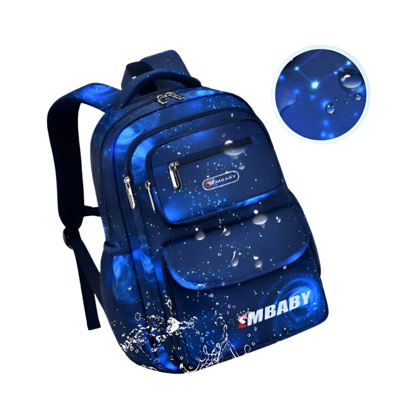 CarryQuest® - Waterdicht Schooltas - Lichtgewicht - Basisschool Rugzak - Zwart