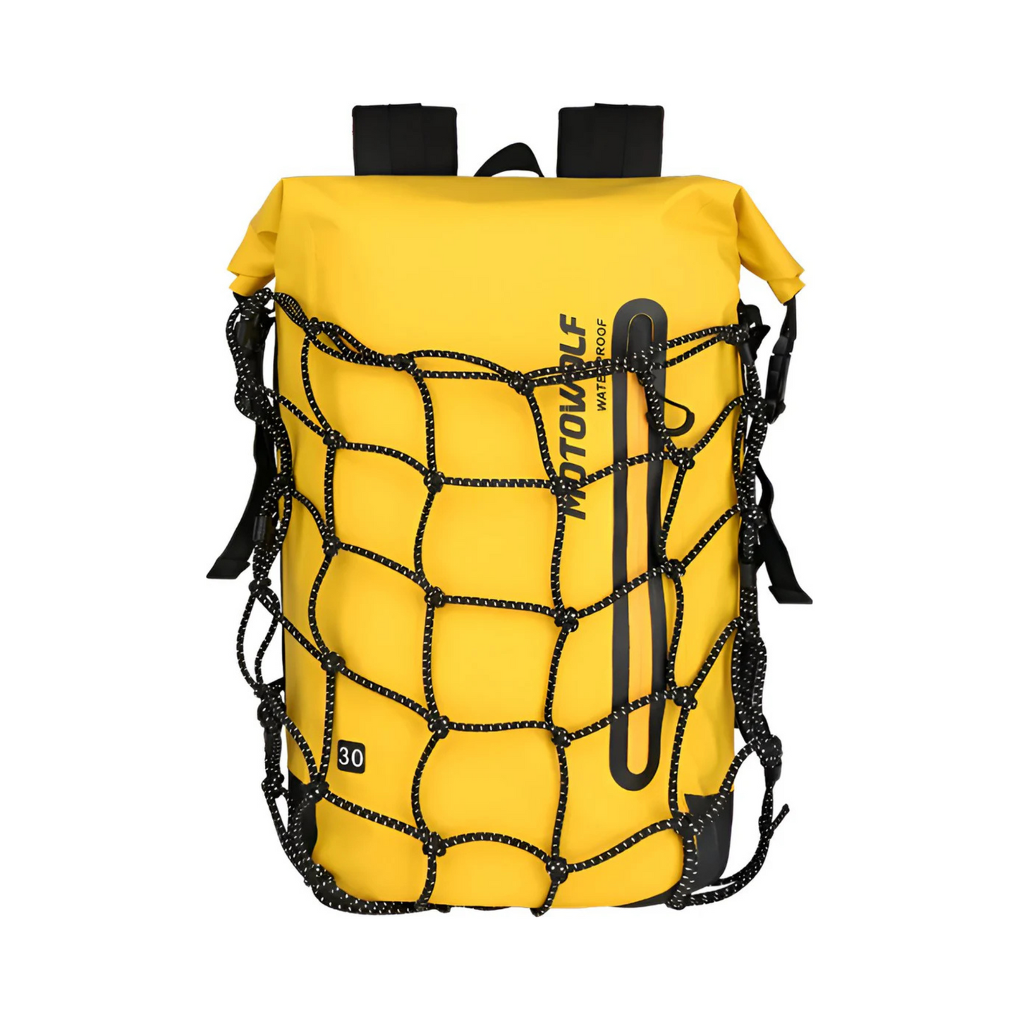 CarryQuest® - Motorcycle Backpack - Waterproof Motorcycle Backpack - 30-Liter - 500D Oxford Fabric - Yellow