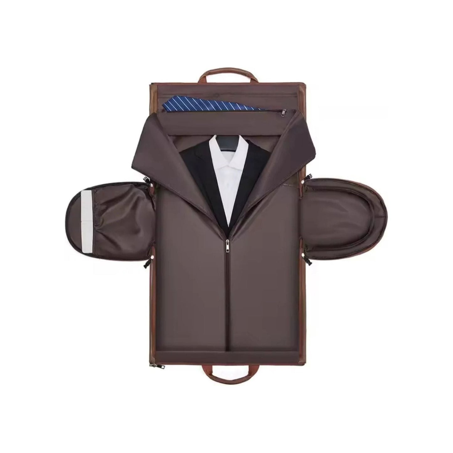 CarryQuest® - Multifunctional Travel/Handbag - Women and Men - PU Leather - Brown