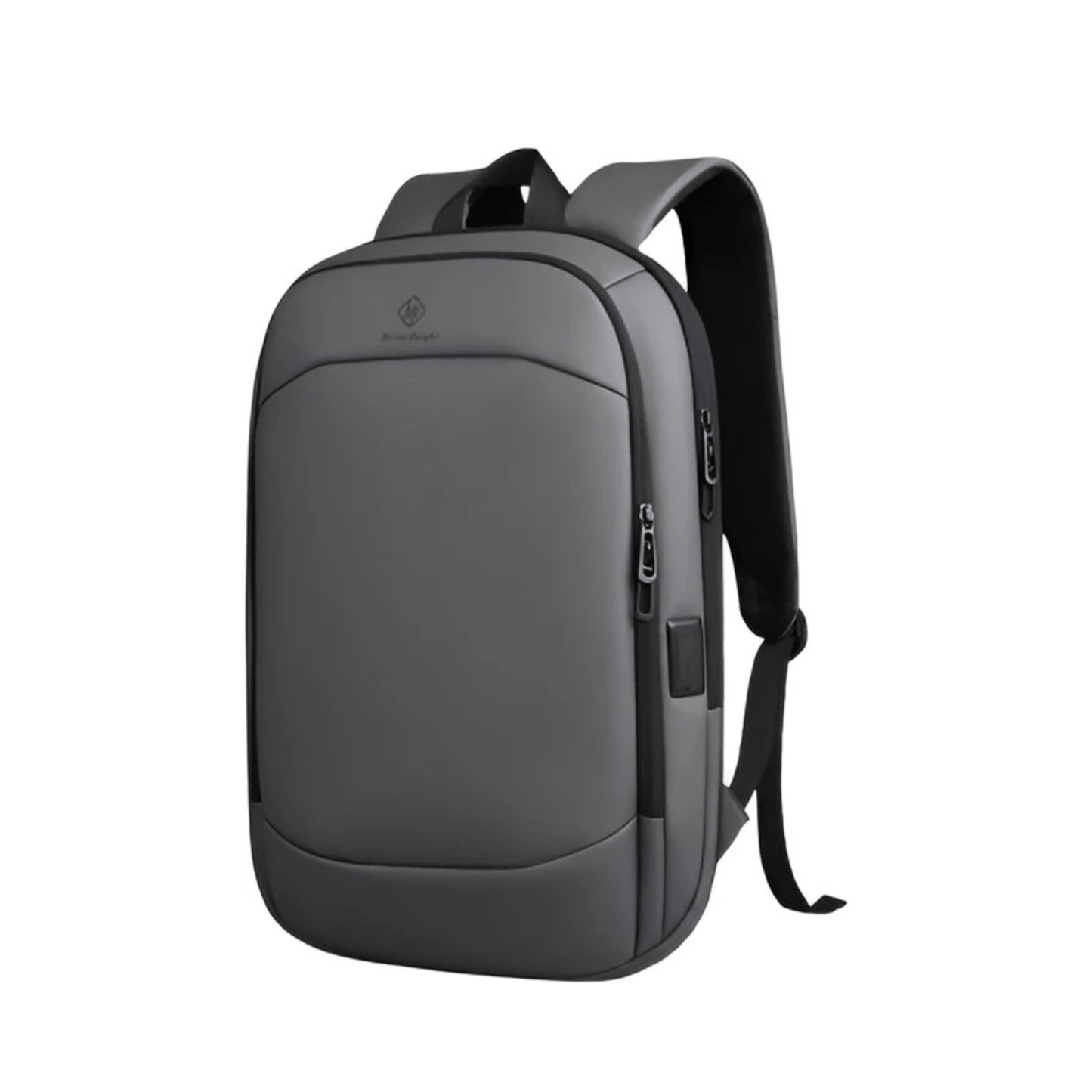 CarryQuest® - 17 Inch Laptop Rugzak - USB Poort + Waterdicht - Waterdichte Reistas - Grijs