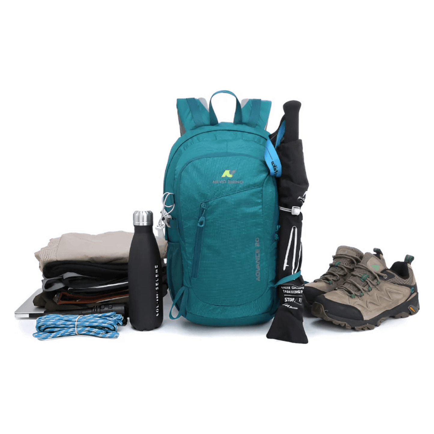 CarryQuest® - 20L Wandel Rugzak - Fietsen Reizen - Ultralicht - Rood