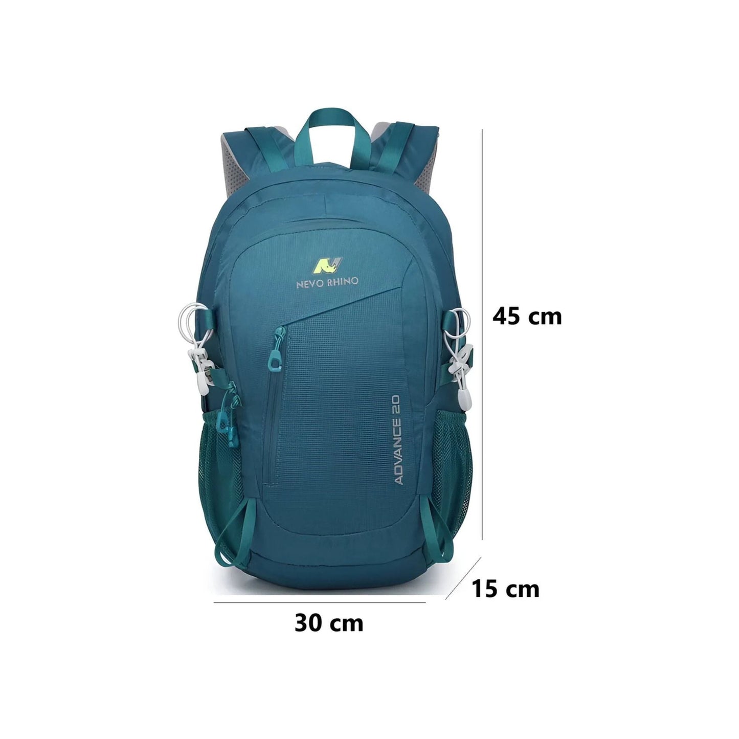CarryQuest® - 20L Rugzak - Waterafstotend - 45x30x15cm - Groen