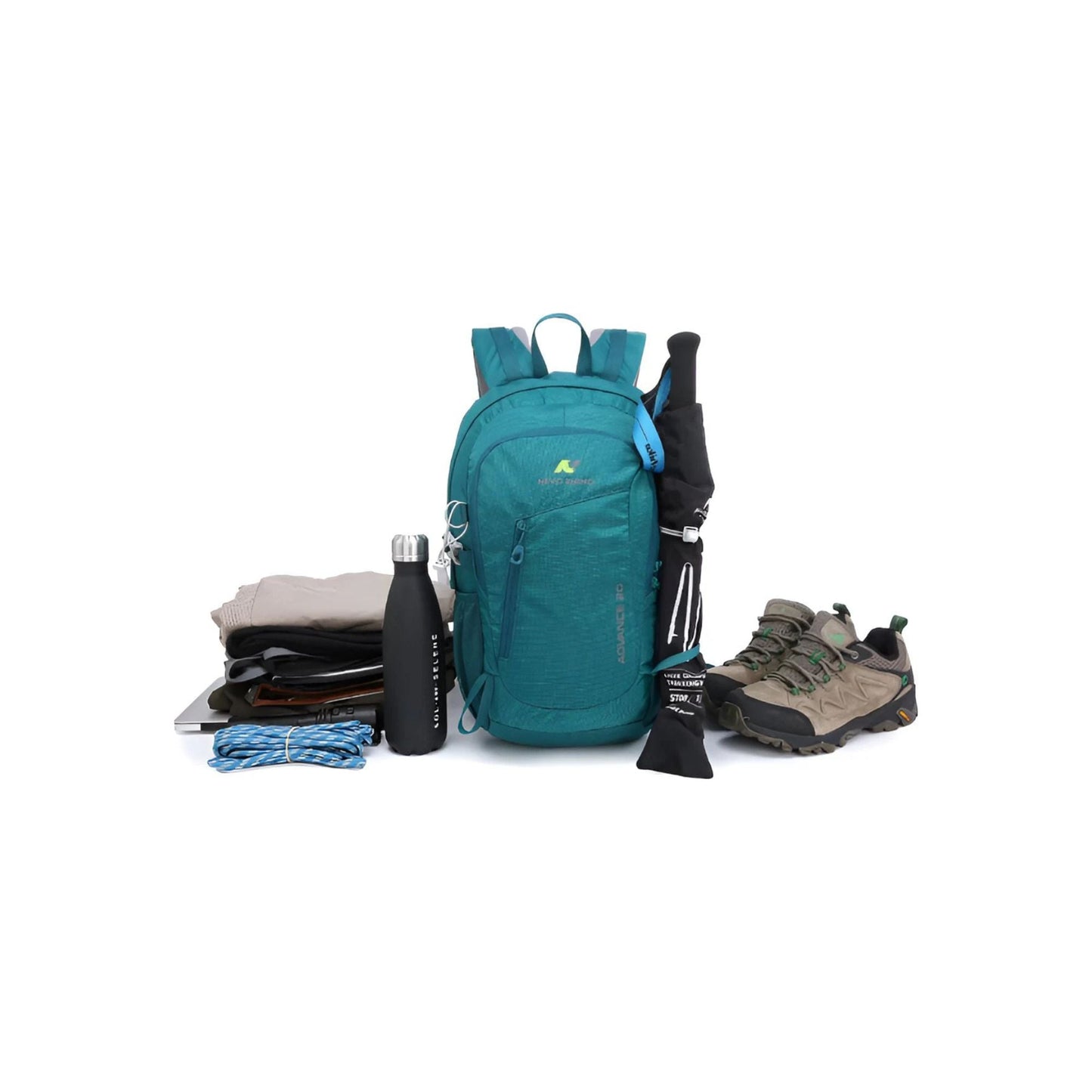 CarryQuest® - 20L Rugzak - Waterafstotend - 45x30x15cm - Groen