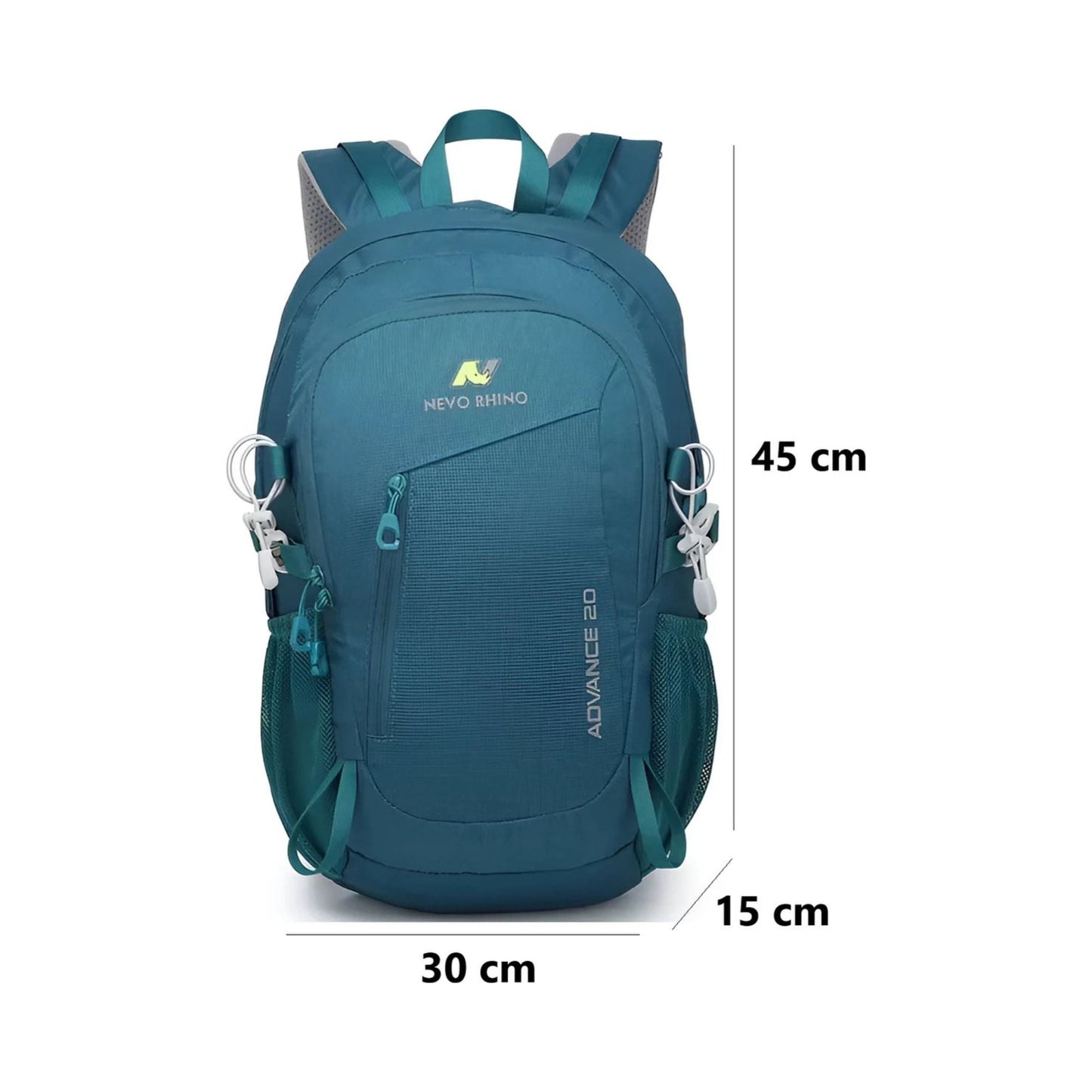 CarryQuest® - 20L Rugzak - Waterafstotend - 45x30x15cm - Zwart