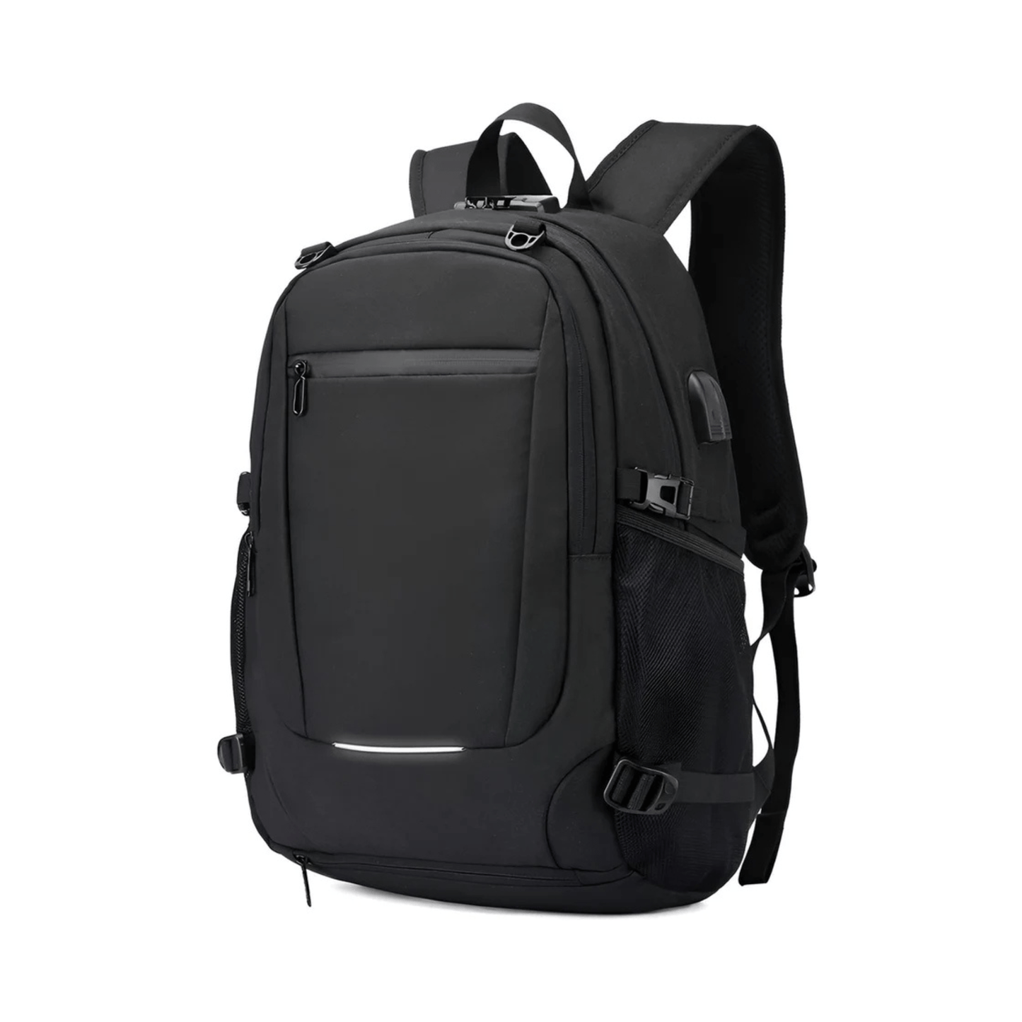 CarryQuest® - 32L Capaciteit - Laptopvak 12 - 15,6 inch - USB - Oplaadpoort - Zwart