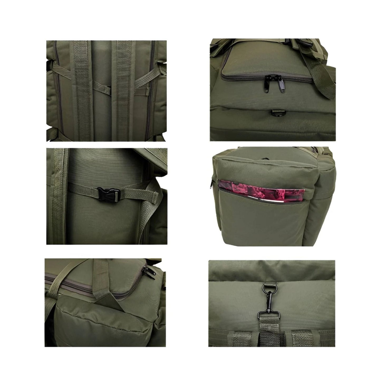 CarryQuest® - 90L Backpacks - Wandelrugzak - Hiking backpack Organizer - 90 Liter - Zwart