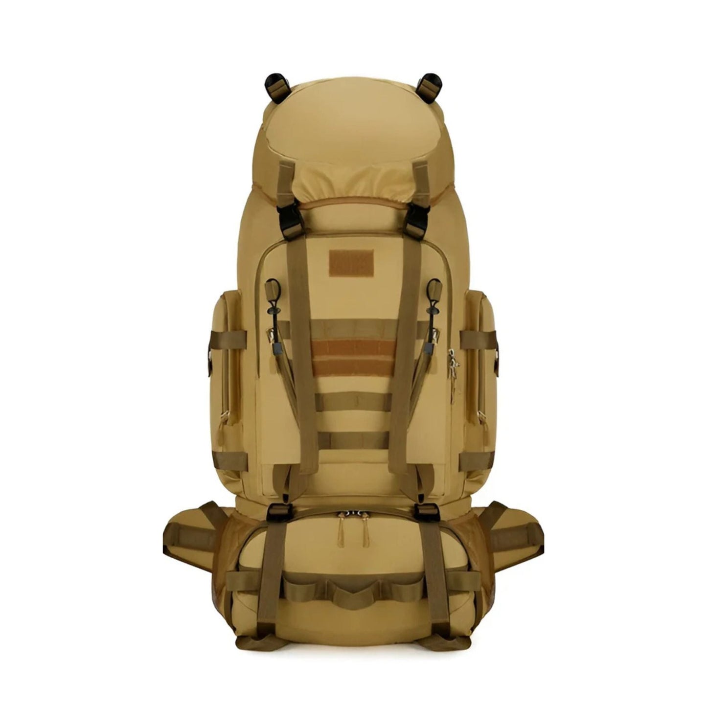 CarryQuest® - 90L Titan - Waterdichte - Wandelen - Camping - Rugzak - Regenhoes - 90 Liter - Backpack - Khaki