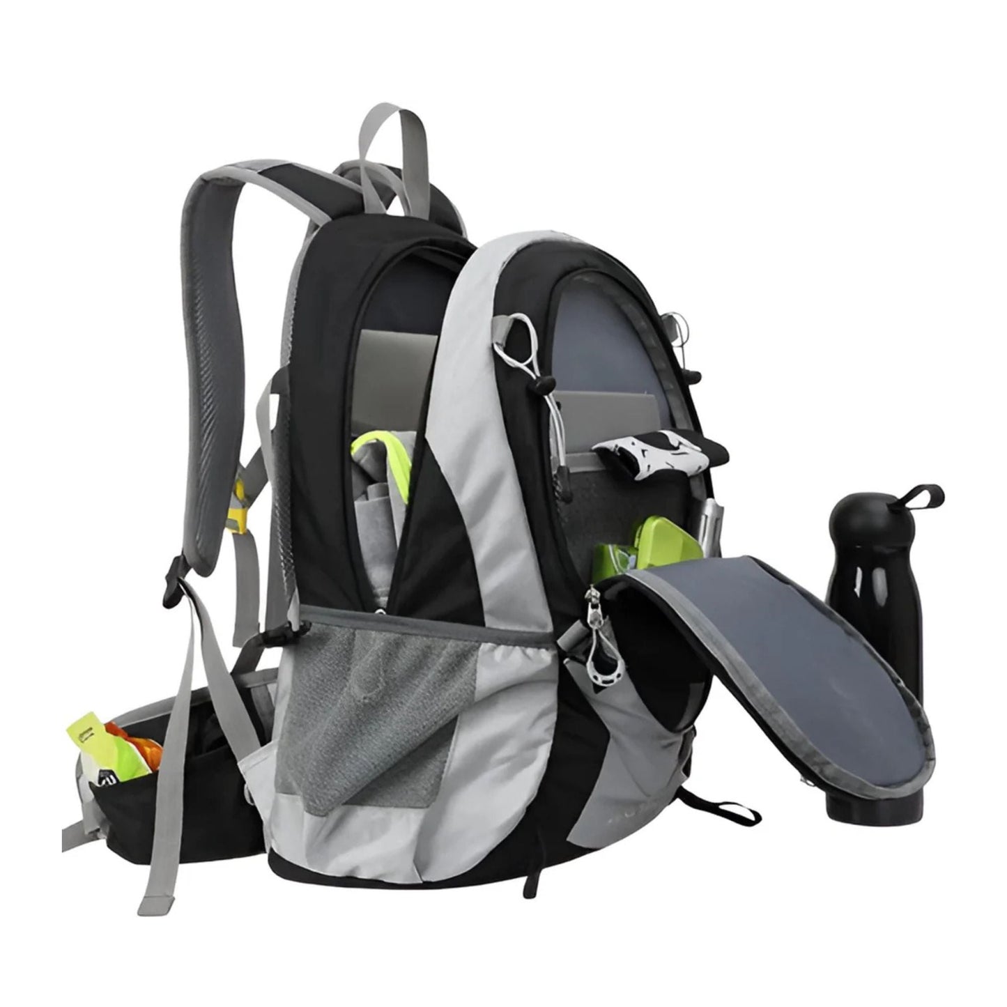 CarryQuest® - Bergbeklimmen Hydratatie Rugzak 25L + 2L Waterzak En Regenhoes - Ergonomisch & Duurzaam - Wandel Rugzak - Oranje