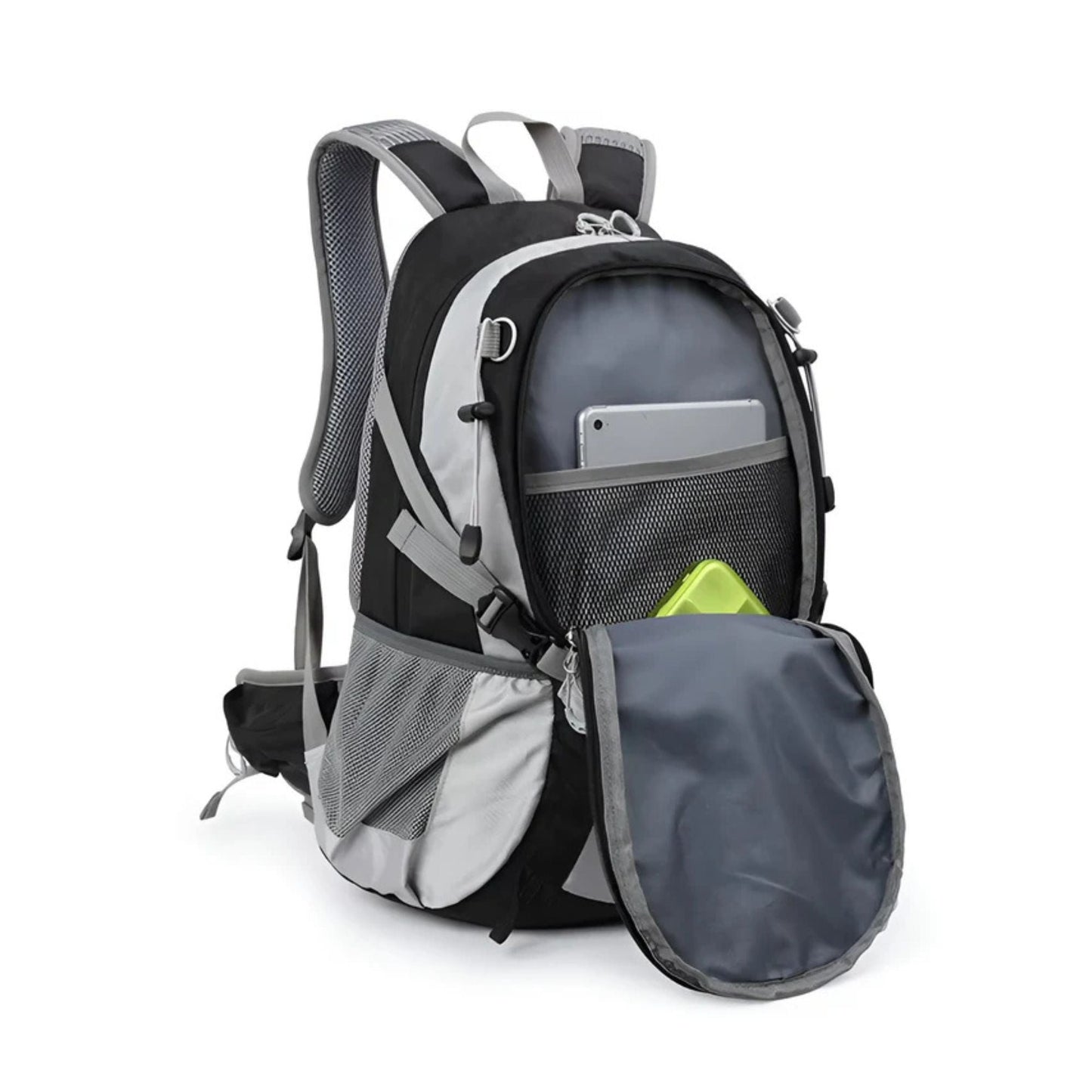 CarryQuest® - Bergbeklimmen Hydratatie Rugzak 25L + 2L Waterzak En Regenhoes - Ergonomisch & Duurzaam - Wandel Rugzak - Oranje