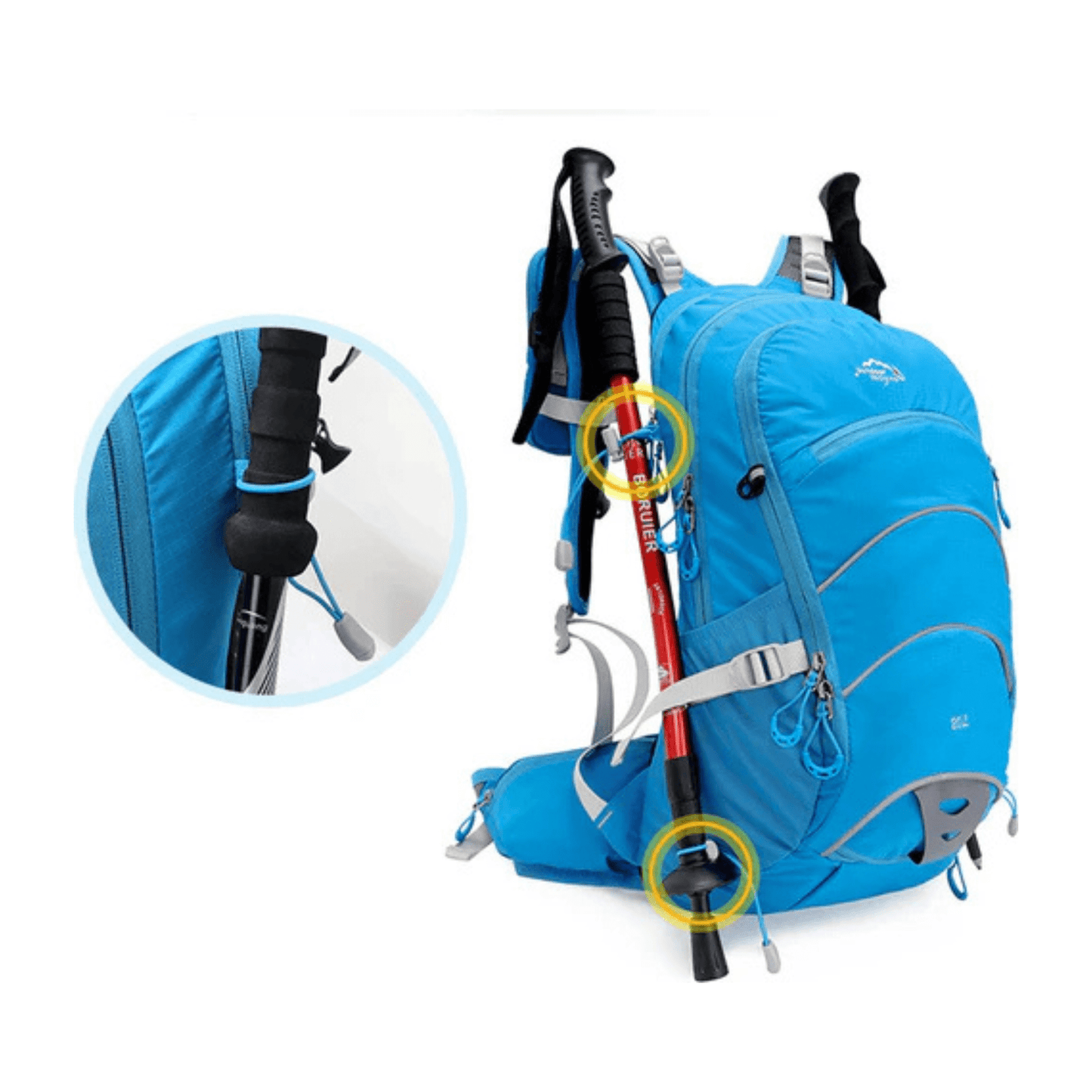 CarryQuest® - Bergbeklimmen Rugzak 20L - Waterdicht - Unisex - Wandelen - Rood