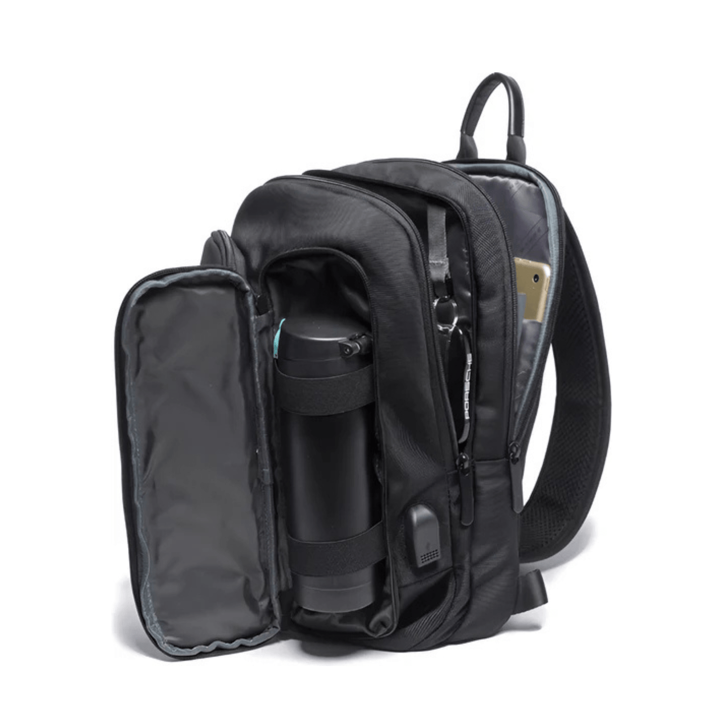 CarryQuest® - Casual Crossbody Tas - USB Oplaadpoort - Grijs