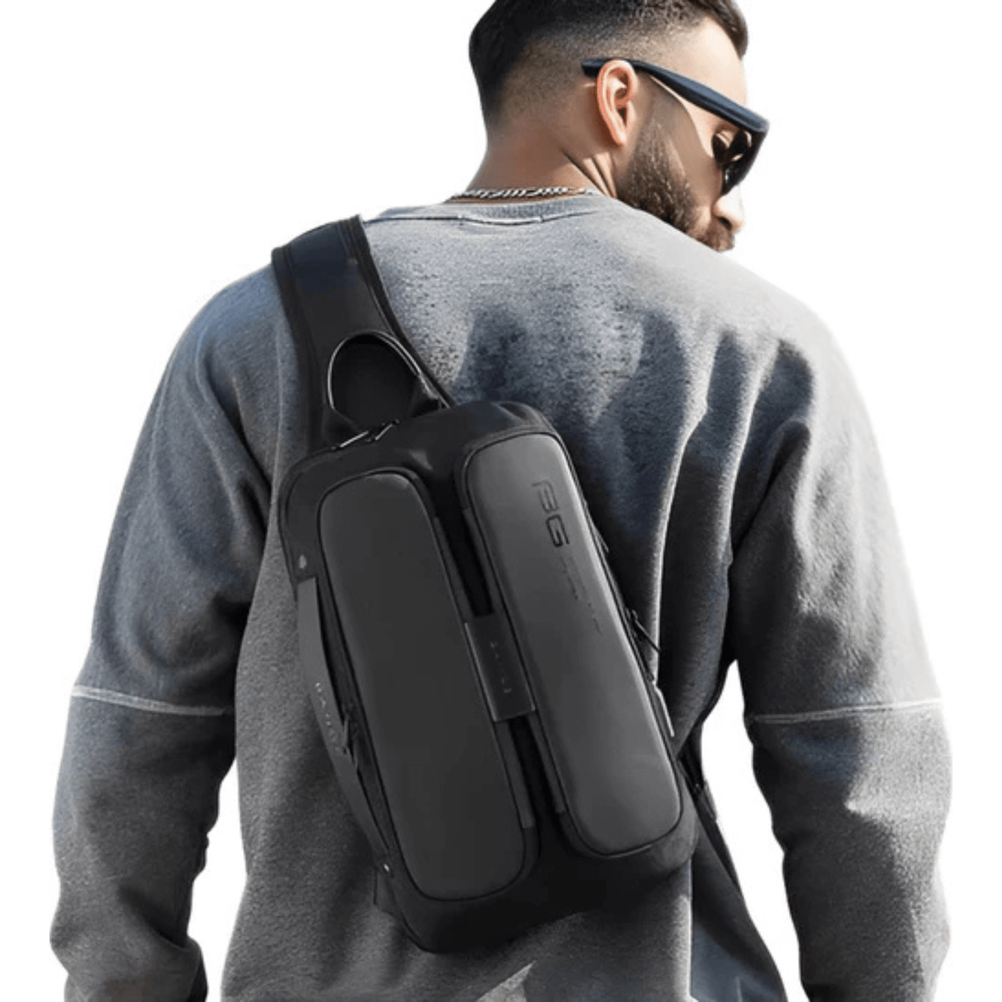 CarryQuest® - Casual Crossbody Tas - USB Oplaadpoort - Grijs