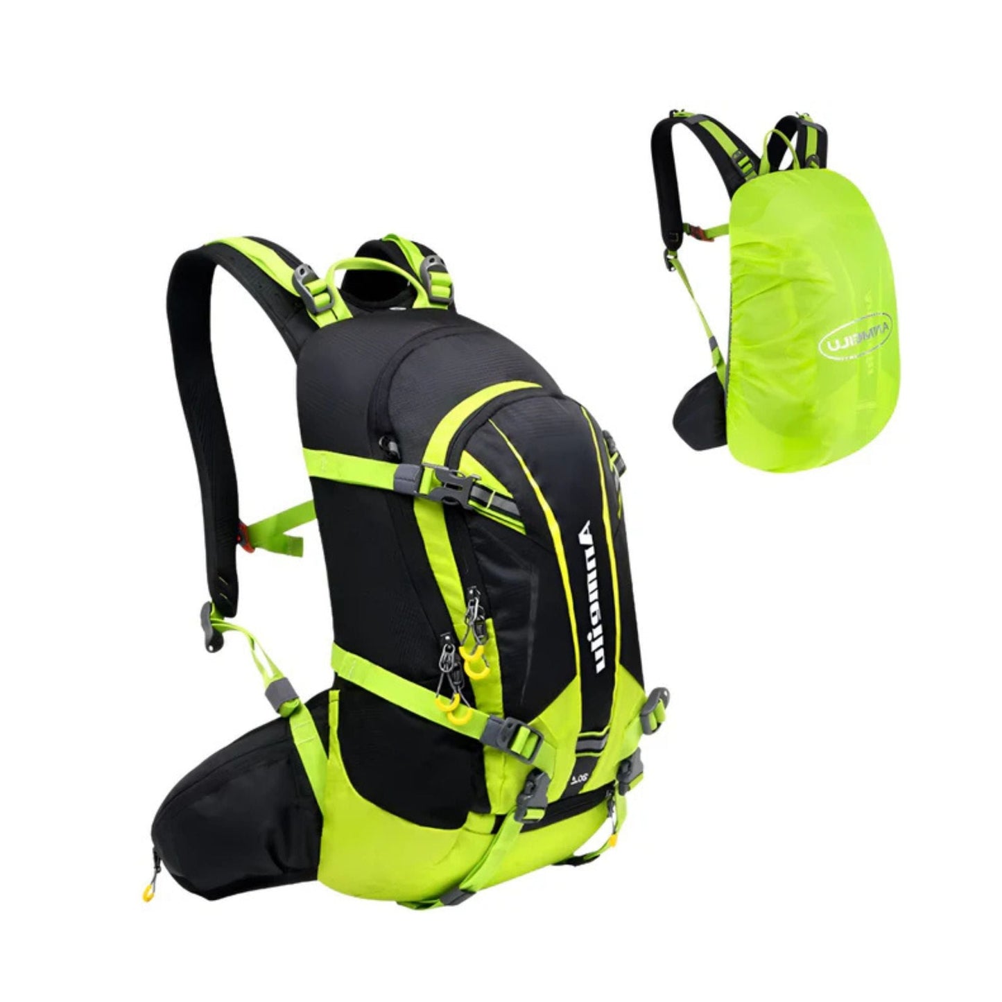 CarryQuest® - Fietsrugzak Schoudertas 20L - Duurzaam Nylon - Hiking Rugzak - Wandelen - Zwart