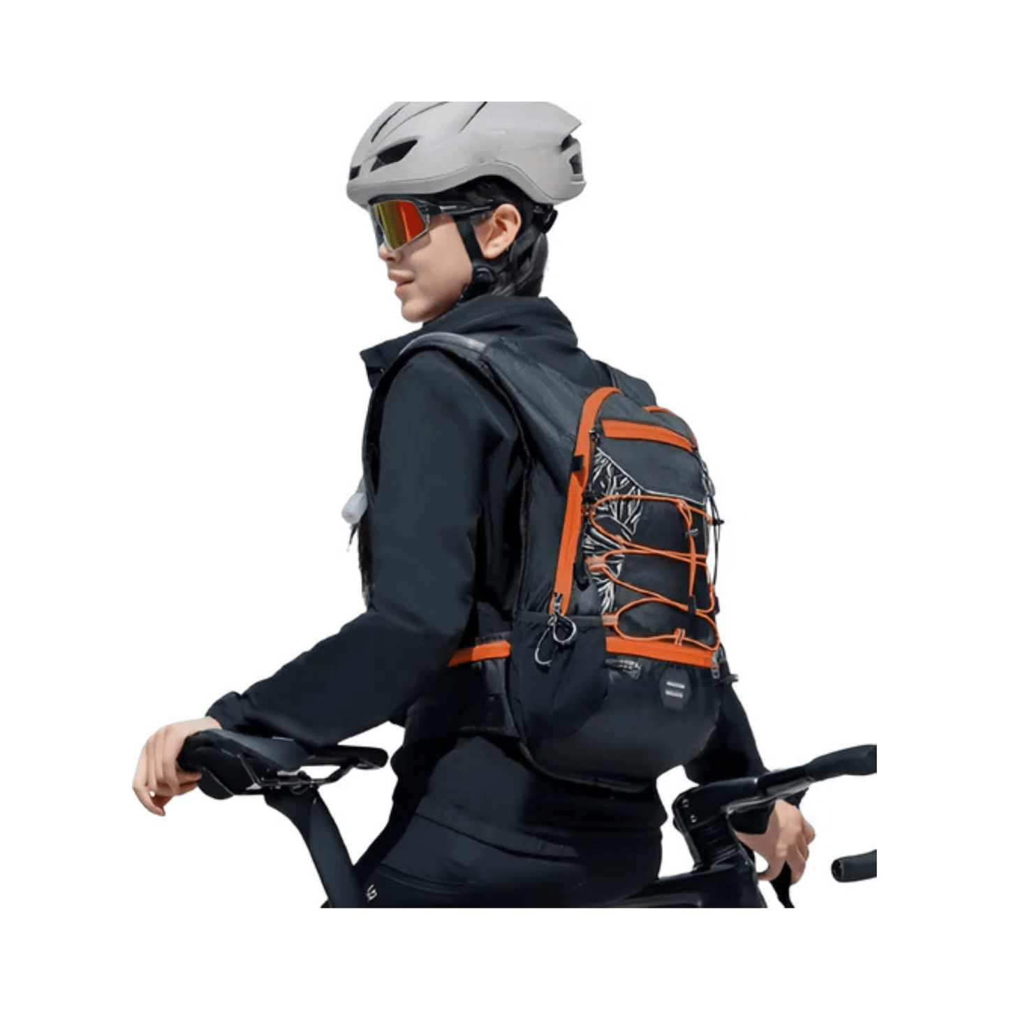CarryQuest® - Fietsrugzak - Ultralicht 16L Backpack - 1.5L Clip water Bag - Waterbestendig - Groen