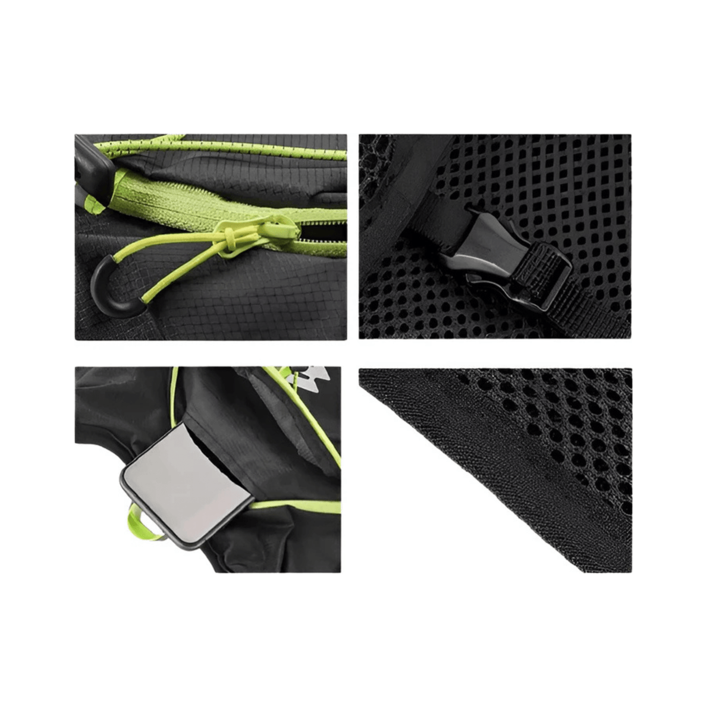 CarryQuest® - Fietsrugzak - Ultralicht 7L - Waterbestendig - Groen