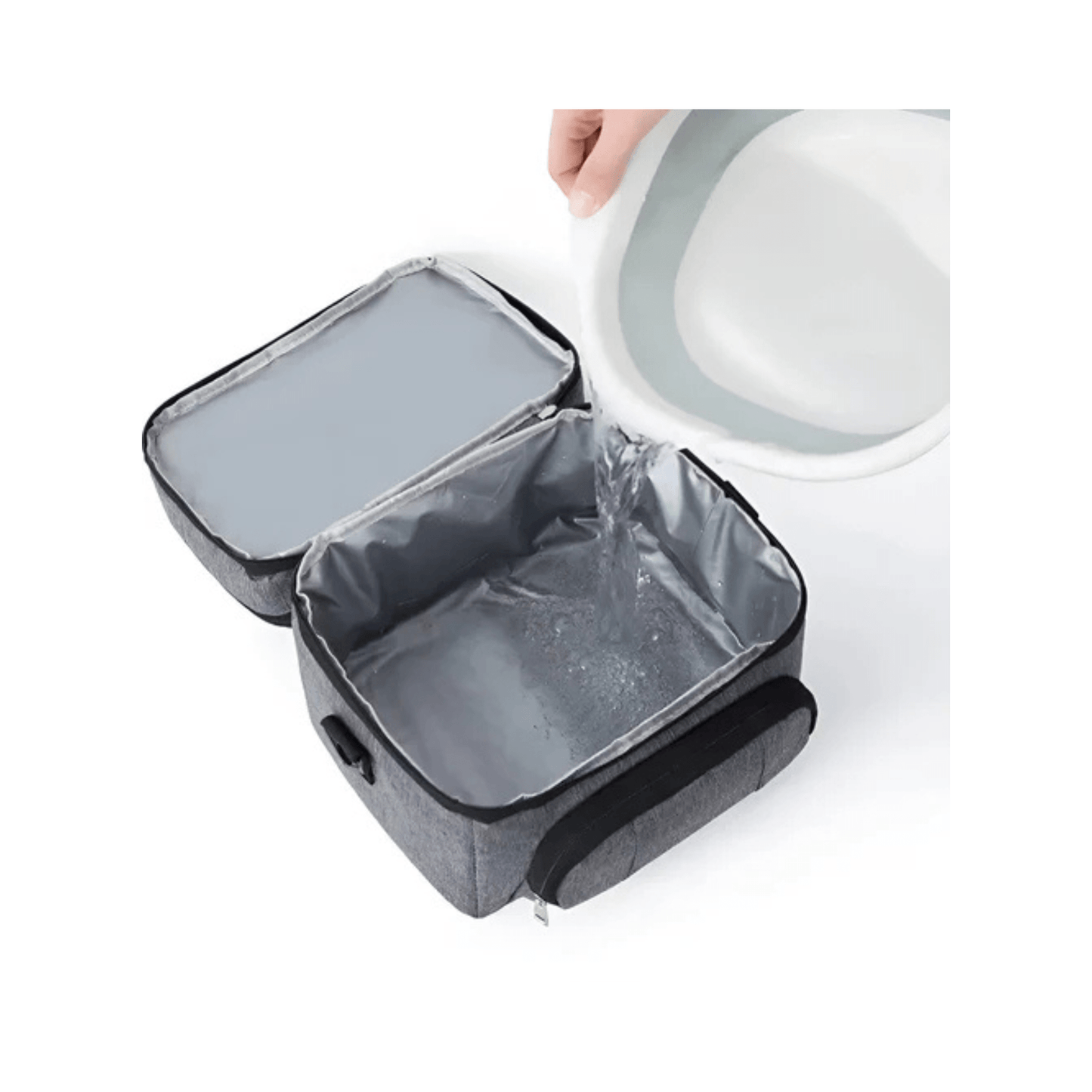 CarryQuest® - Geïsoleerde Lunchtas - Dubbel Compartiment + 8 Uur Isolatie - Thermische Lunchbox - Zwart