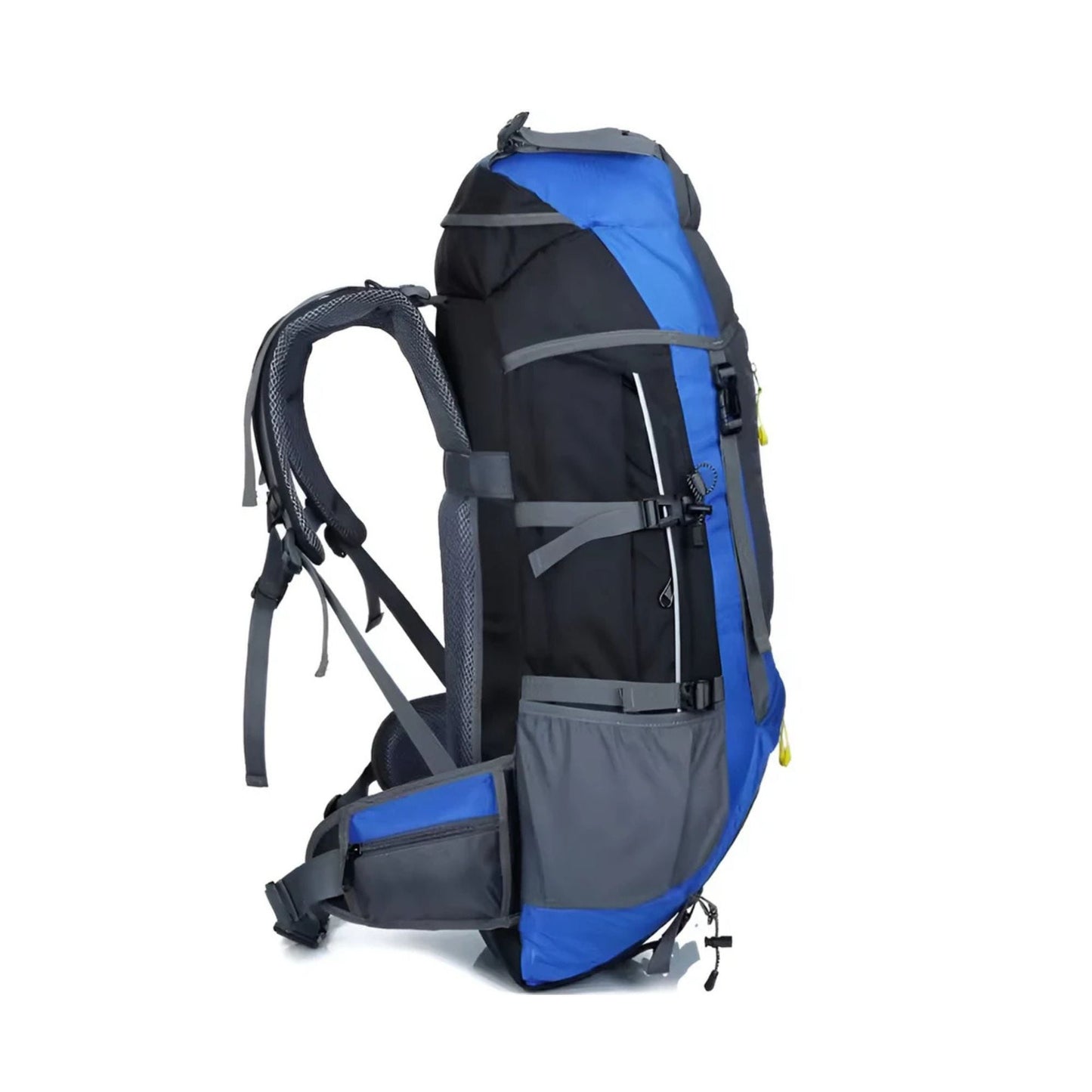 CarryQuest® - Grote Camping Rugzak Reistas - 65+5L - Duurzaam Nylon + Regenhoes - Sporttassen - Wandelen - Groen