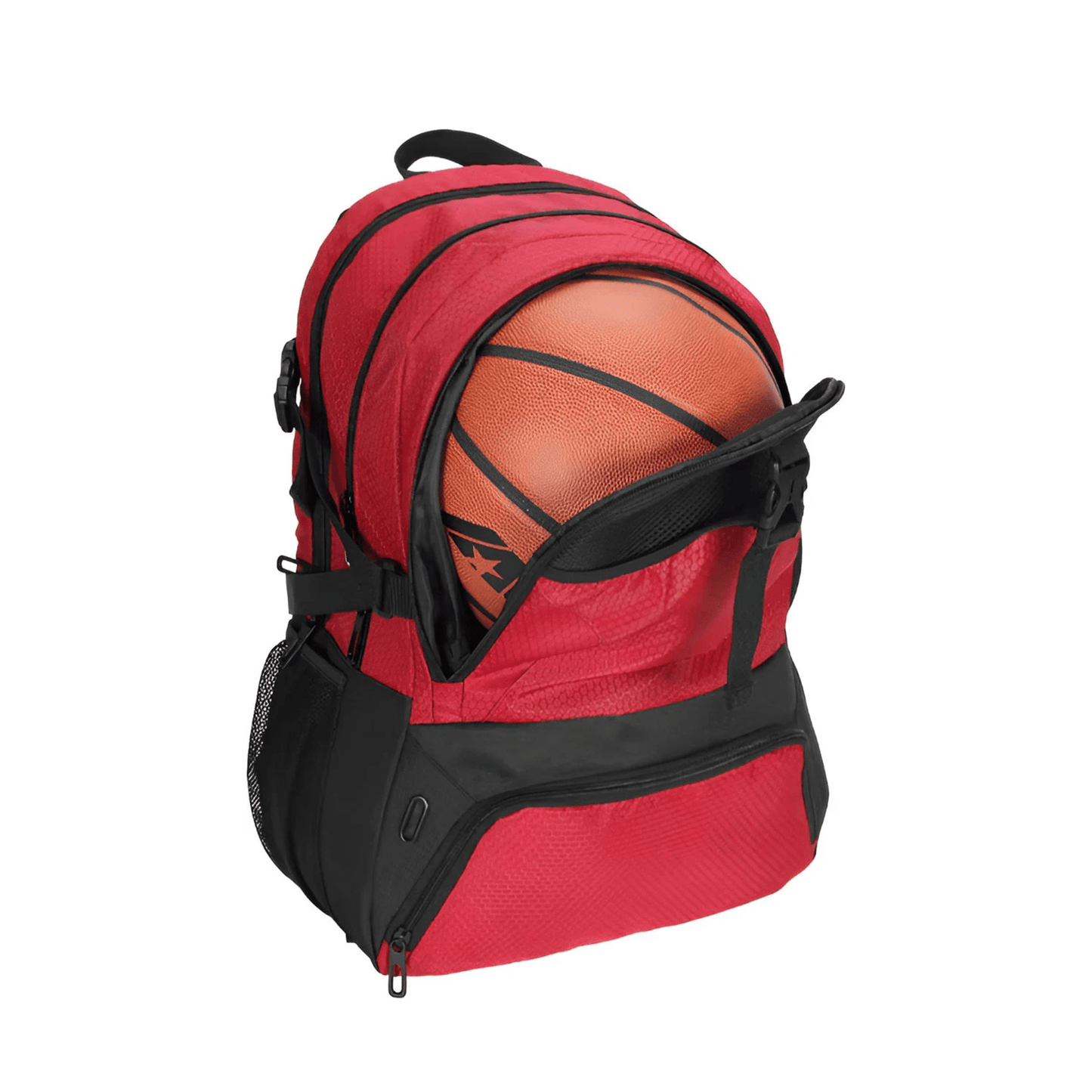CarryQuest® - Grote Sportvoetbaltas - Sporttas voor Voetbal, Basketbal & Volleybal - Rood
