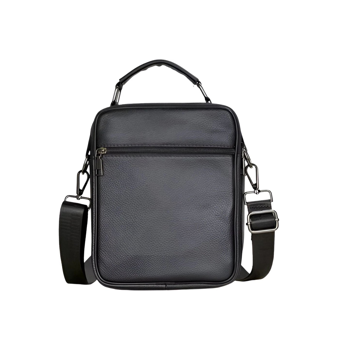 CarryQuest® - Heren Lederen Schoudertas - Handtassen - Zwart