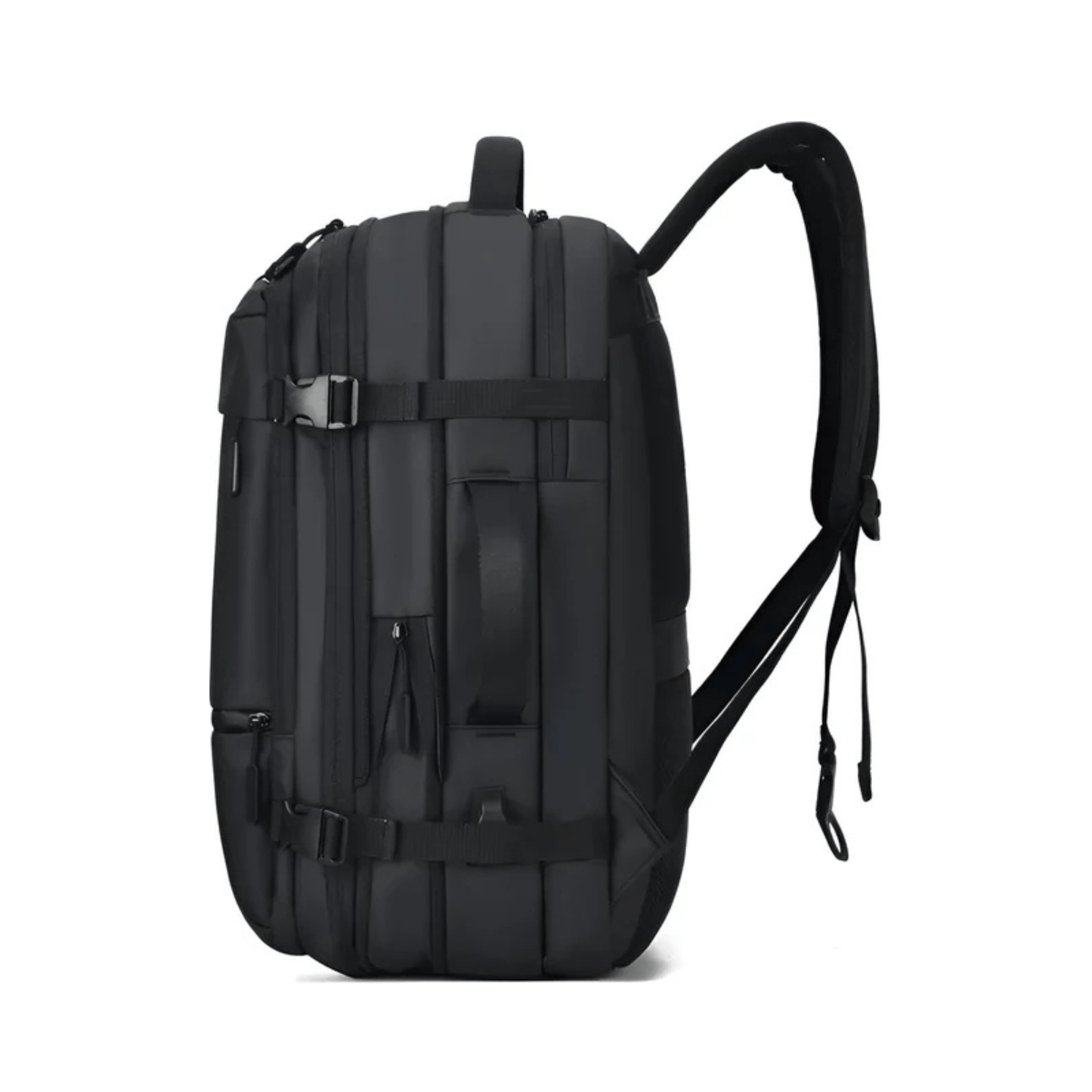 CarryQuest® - Heren Reistas Rugzak - 17 Inch Laptop + USB Oplaadpoort - Schooltas - Wandelrugzak - Grijs