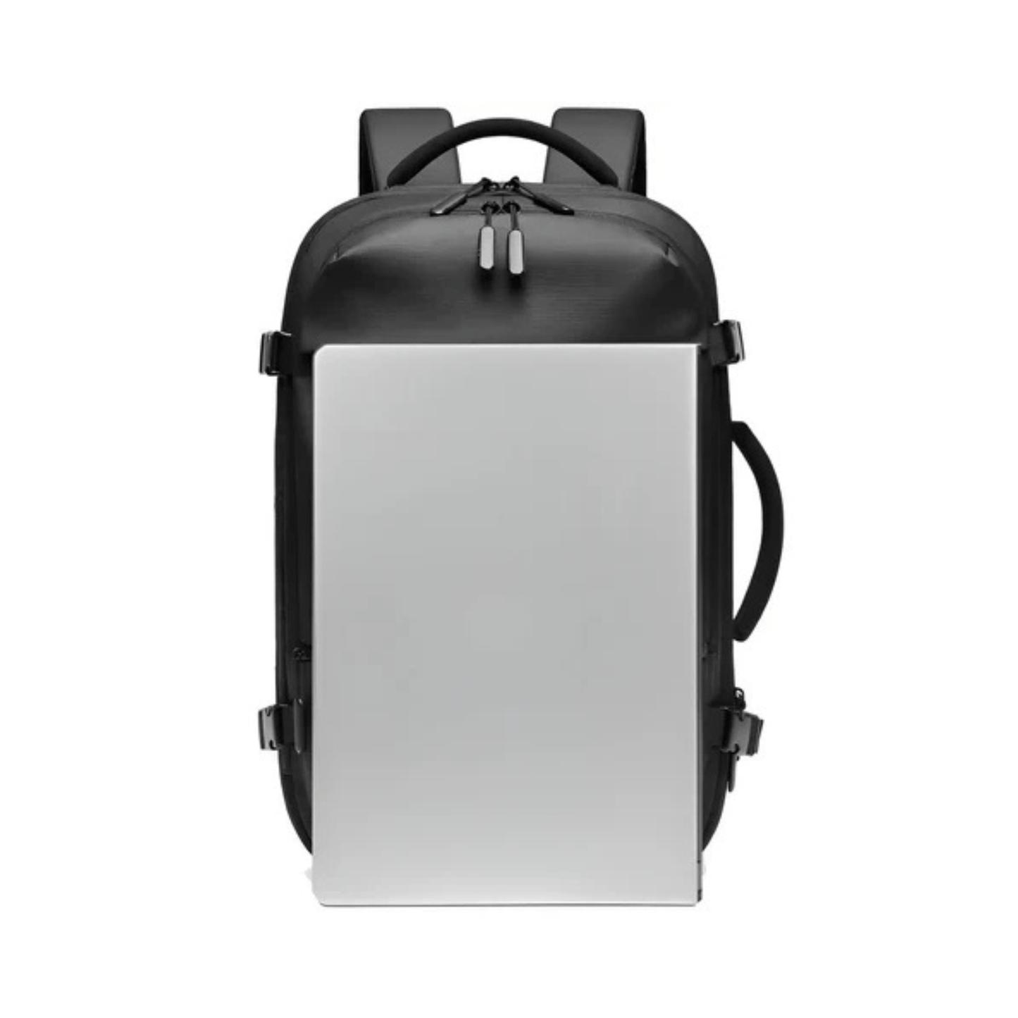 CarryQuest® - Heren Reistas Rugzak - 17 Inch Laptop + USB Oplaadpoort - Schooltas - Wandelrugzak - Grijs