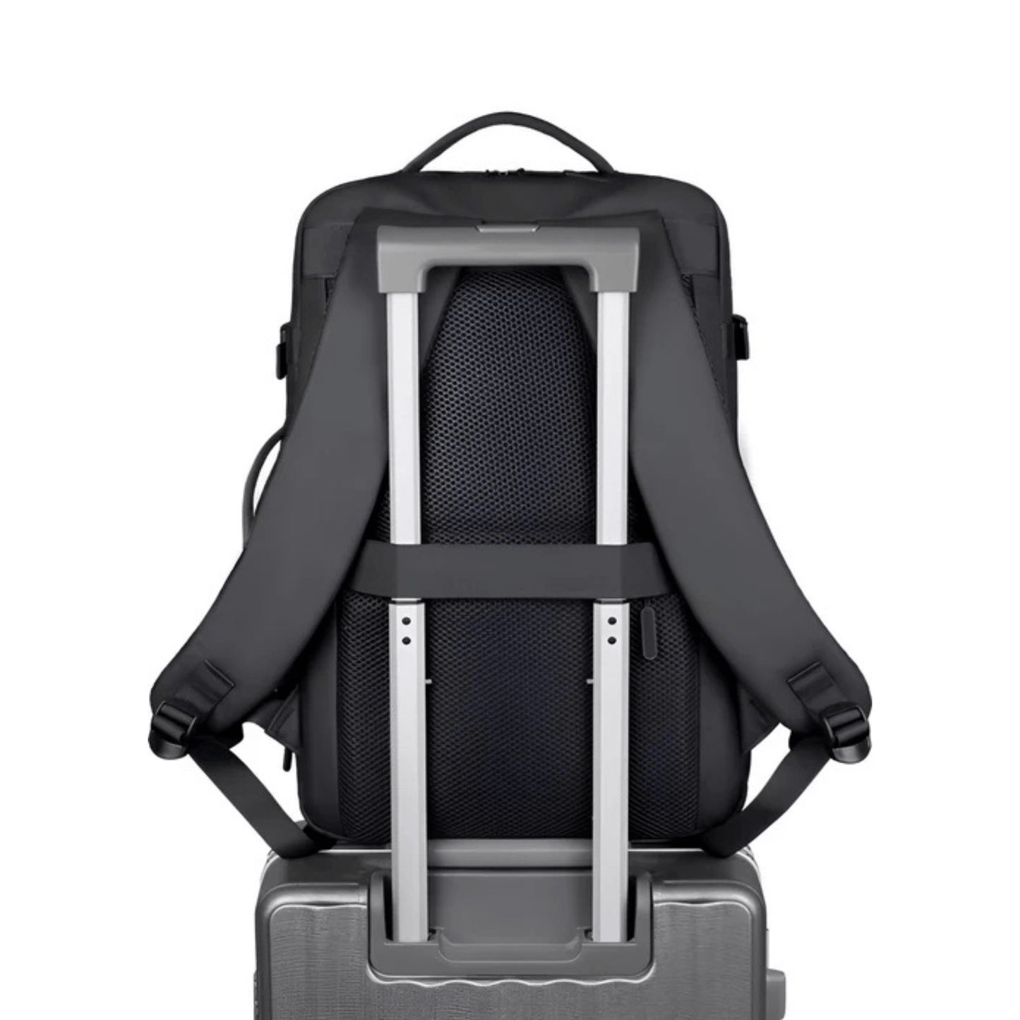 CarryQuest® - Heren Rugzak - Laptop + USB - Capaciteit - Grijs