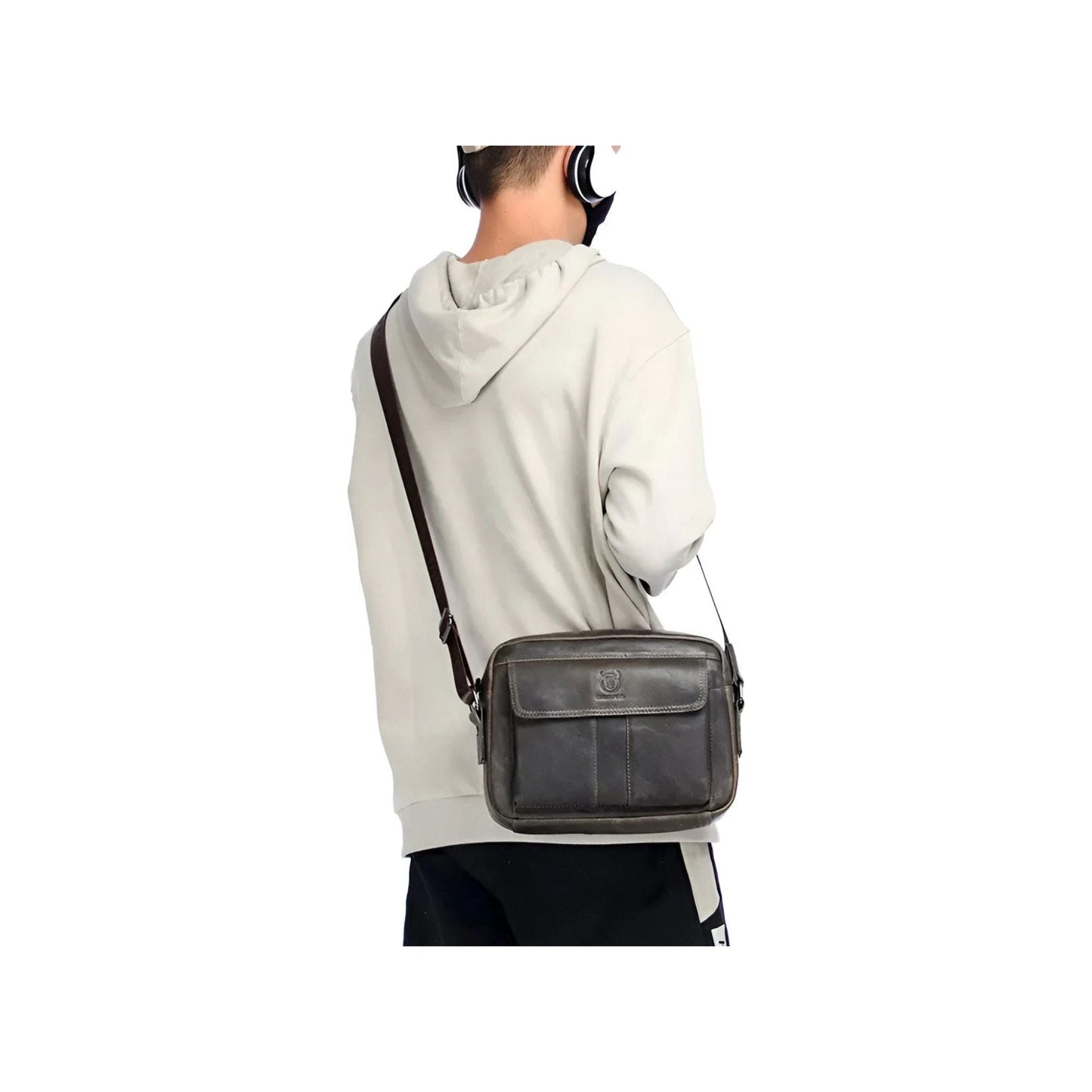 CarryQuest® - Heren Schoudertas - Handtas - Crossbody Messenger Tassen - Khaki