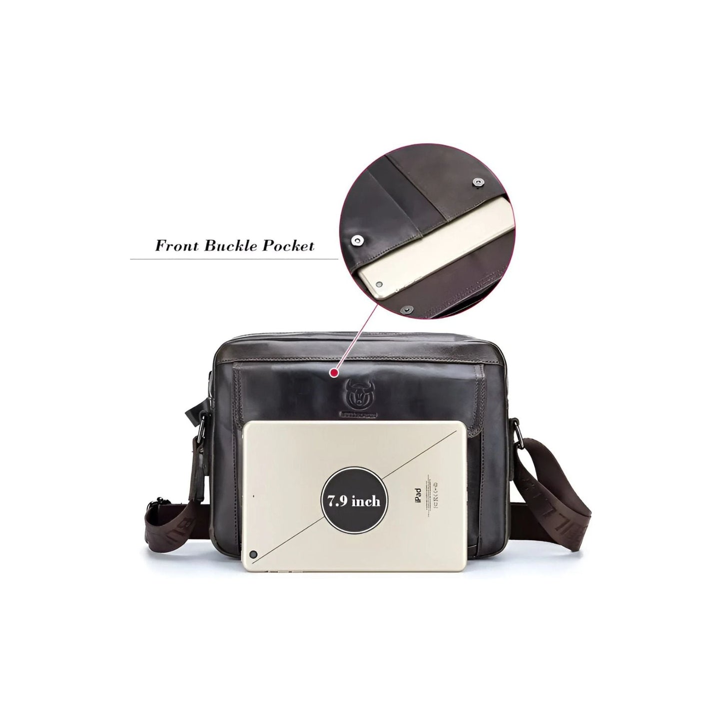 CarryQuest® - Heren Schoudertas - Handtas - Crossbody Messenger Tassen - Khaki
