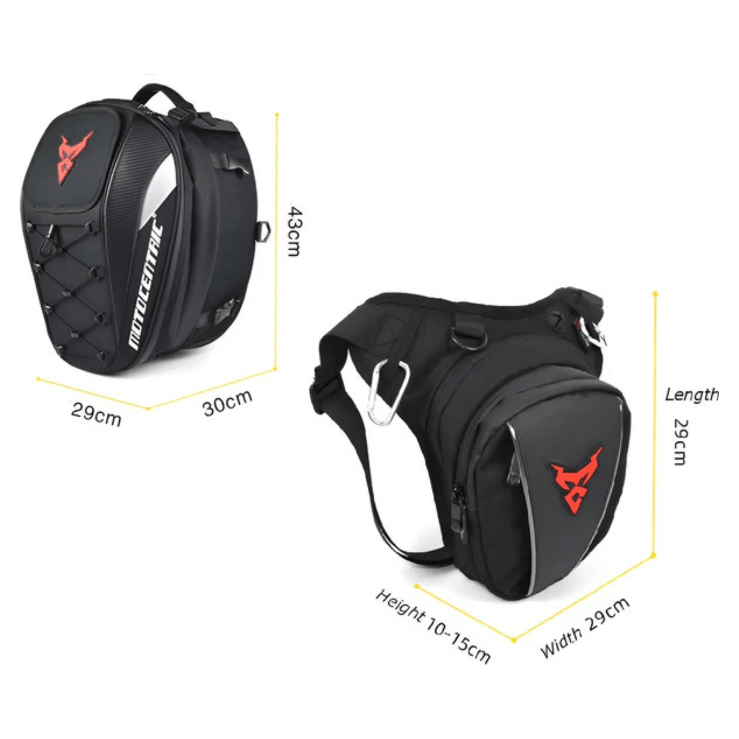 CarryQuest® - Hoogwaardige Waterdicht - 37L Capaciteit - waterdicht Oxford stof - Grijs