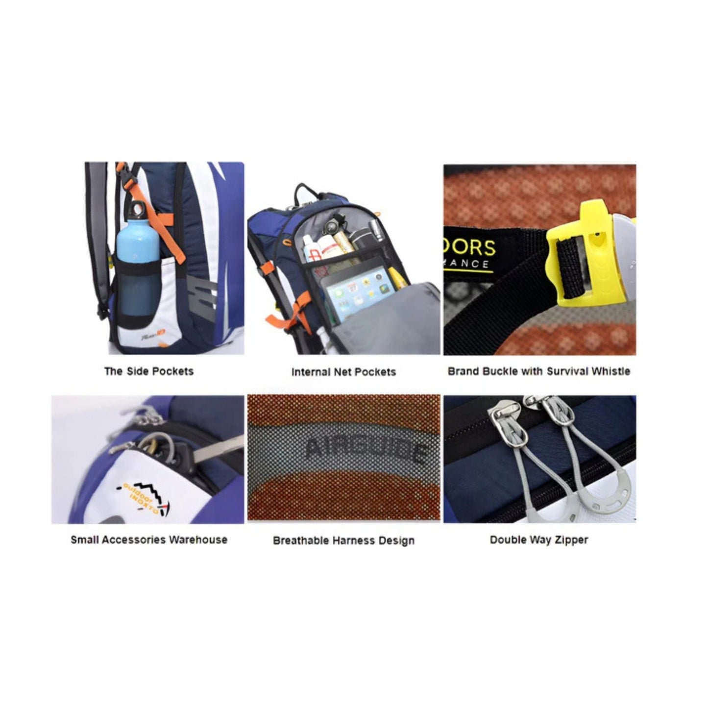 CarryQuest® - Hydratatie Rugzak voor Fietsen - 18L Volume - Fietsen, Wandelen - Oranje