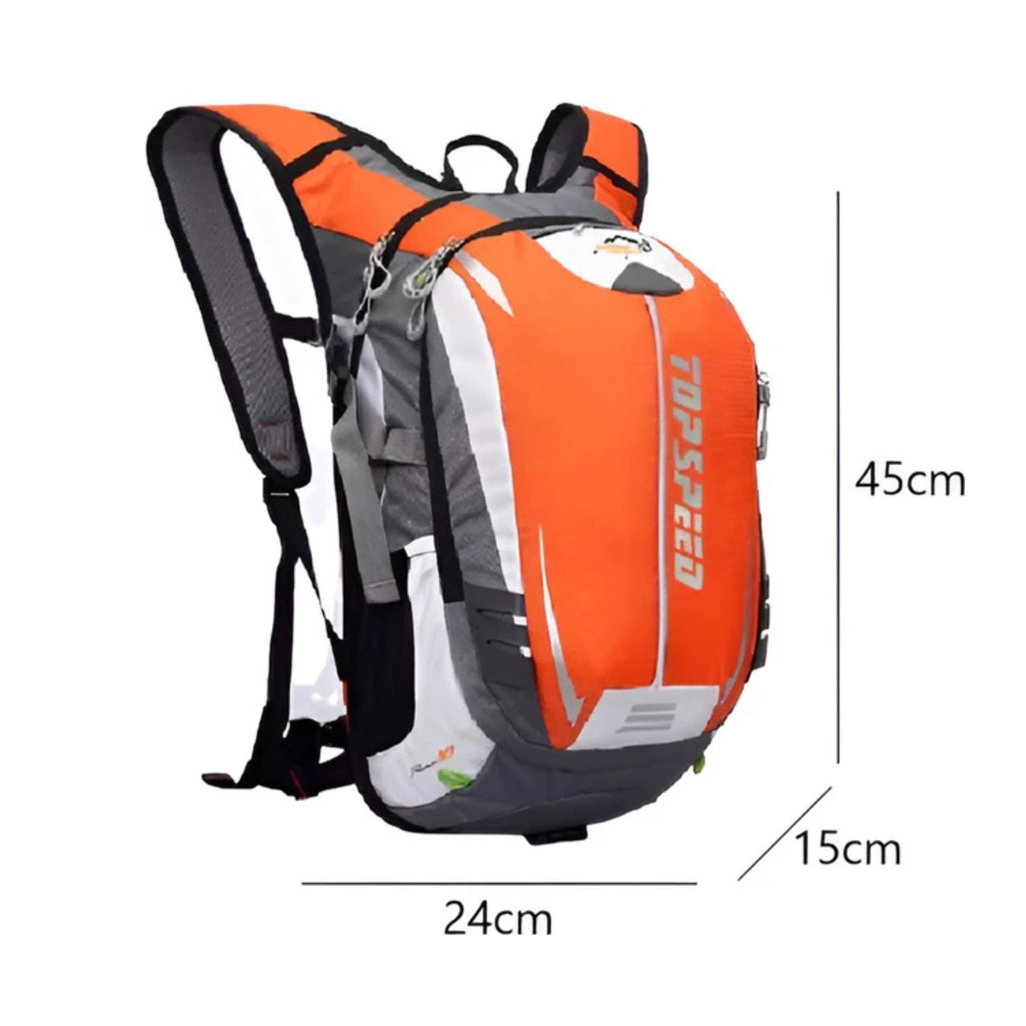 CarryQuest® - Hydratatie Rugzak voor Fietsen - 18L Volume - Fietsen, Wandelen - Oranje