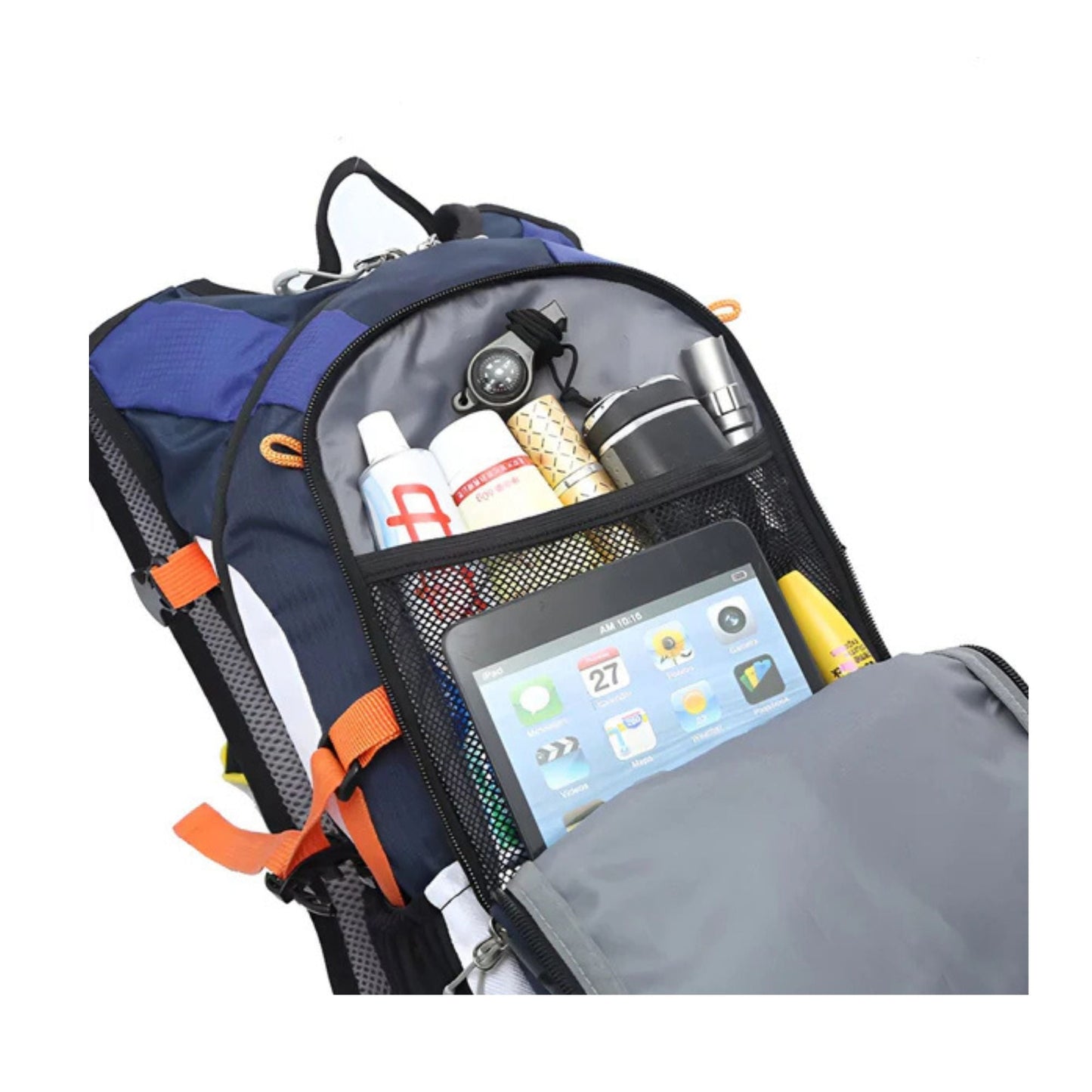 CarryQuest® - Hydratatie Rugzak voor Fietsen - 18L Volume - Fietsen, Wandelen - Oranje