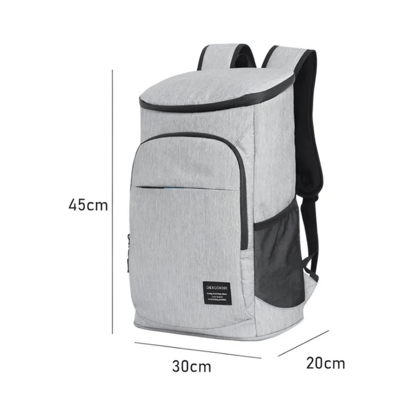 CarryQuest® - Ideaal voor Picknicks - Lekvrij & Duurzaam - Voedsel Drank Opbergtas - Grijs