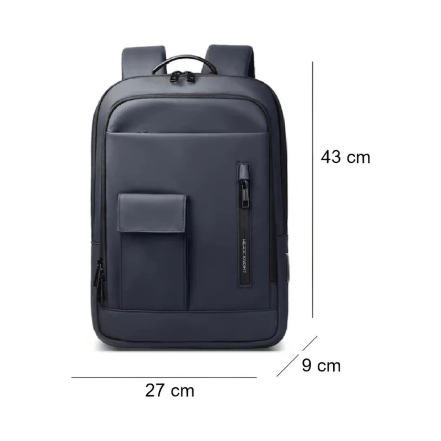 CarryQuest® - Laptop Rugzak voor Mannen - 15.6" Laptoptas - Waterdicht - USB - Oplaadpoort - Blauw