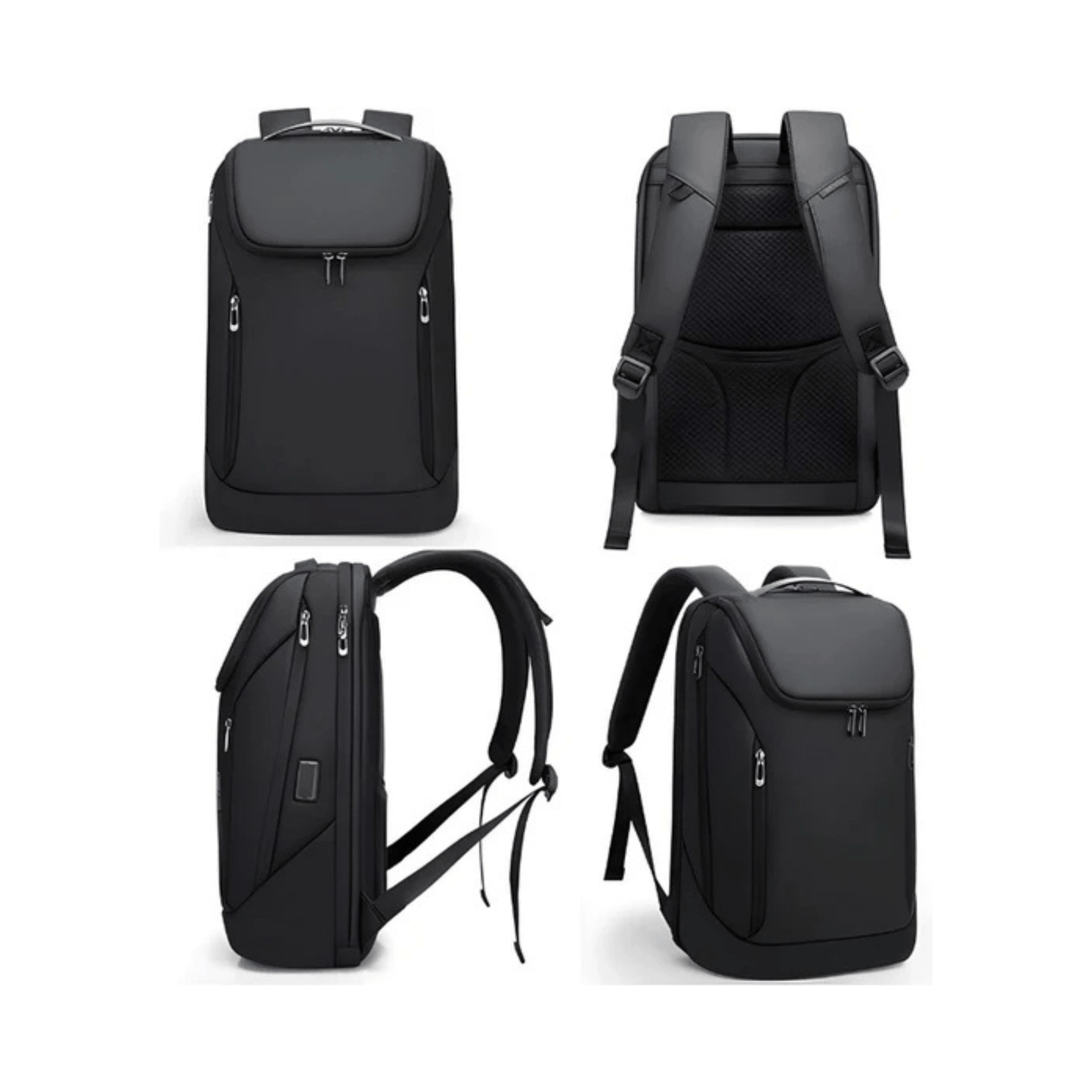 CarryQuest® - Laptoptas - Rugzak - Business - Waterdicht - Backpacks - Zwart