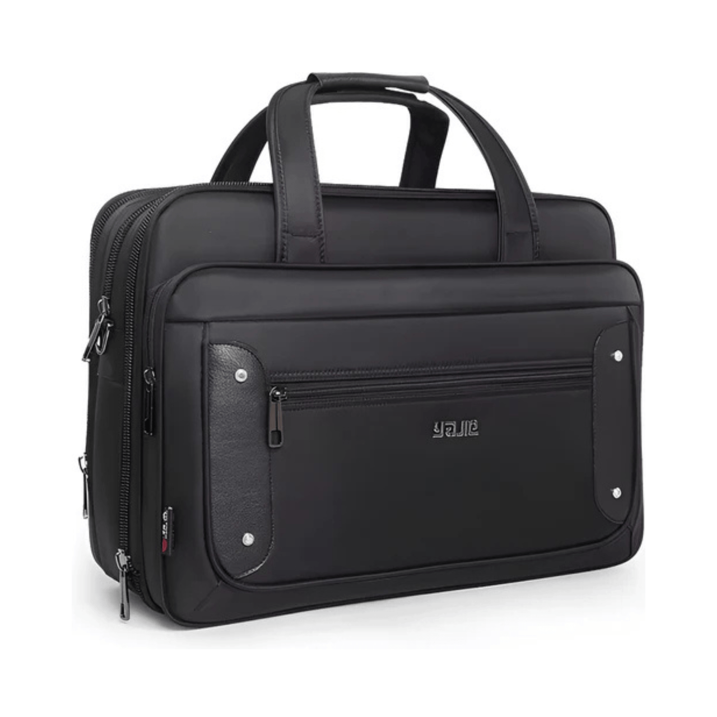 CarryQuest® - Laptoptas - Super Capaciteit Heren Laptop Aktetas - Geschikt voor 15 inch Laptops - Zwart