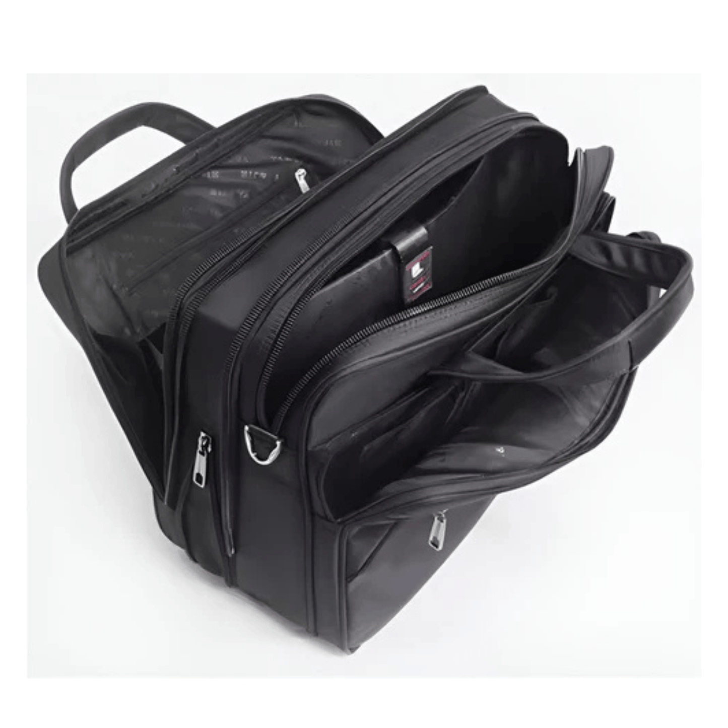 CarryQuest® - Laptoptas - Super Capaciteit Heren Laptop Aktetas - Geschikt voor 15 inch Laptops - Zwart