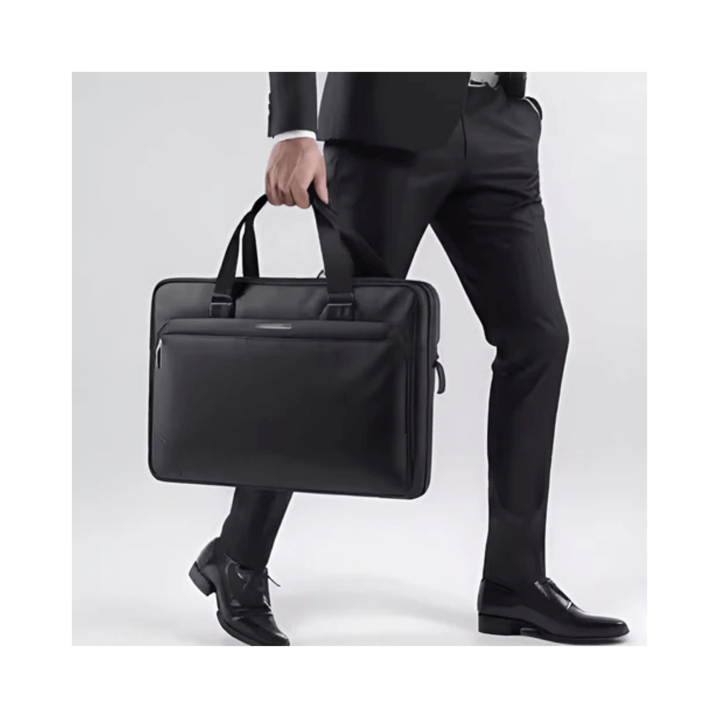 CarryQuest® - Laptoptas - Super Capaciteit Heren Laptop Aktetas - Geschikt voor 15 inch Laptops - Zwart