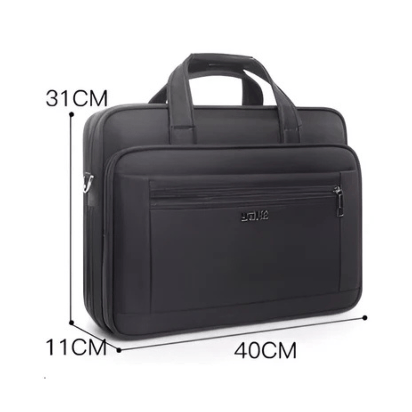 CarryQuest® - Laptoptas - Super Capaciteit Heren Laptop Aktetas - Geschikt voor 15 inch Laptops - Zwart
