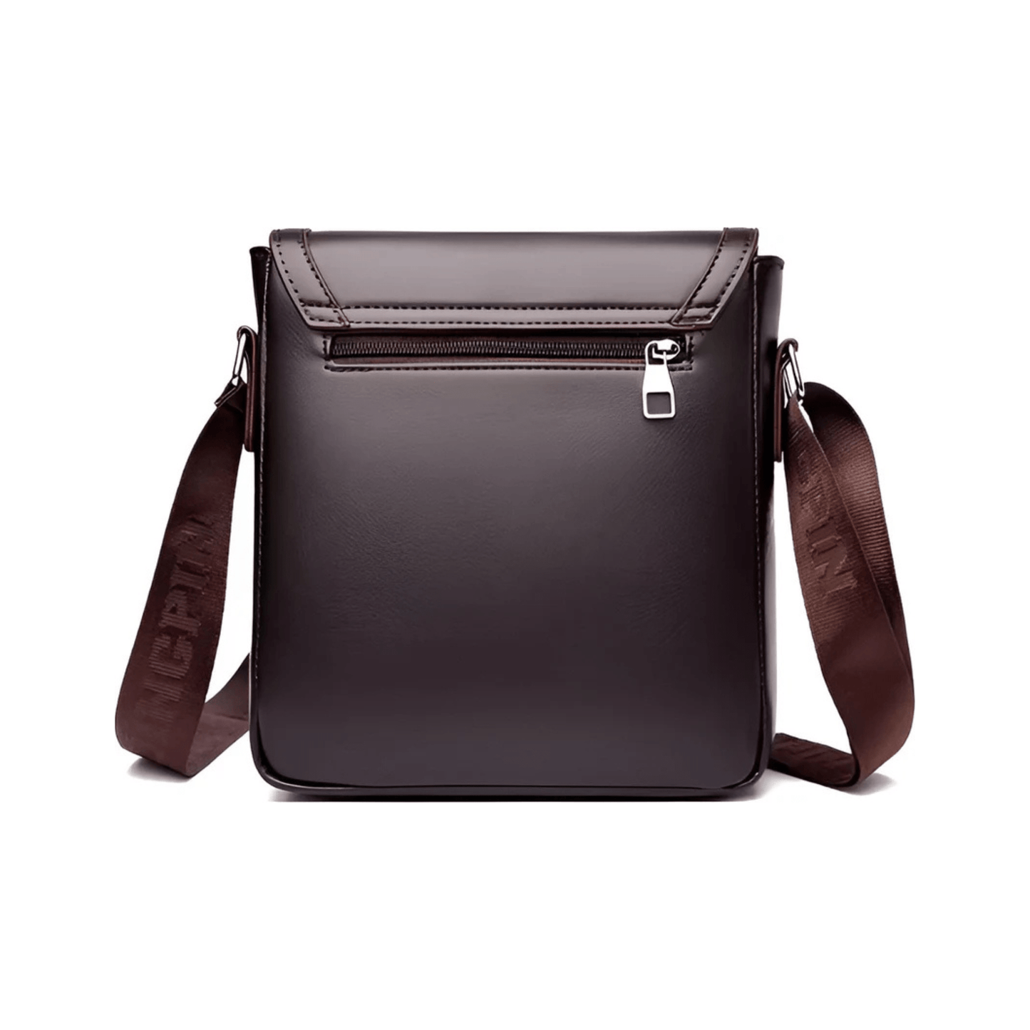 CarryQuest® - Luxe Heren Lederen Schoudertas - Waterdicht Zakelijke Handtas - Bruin