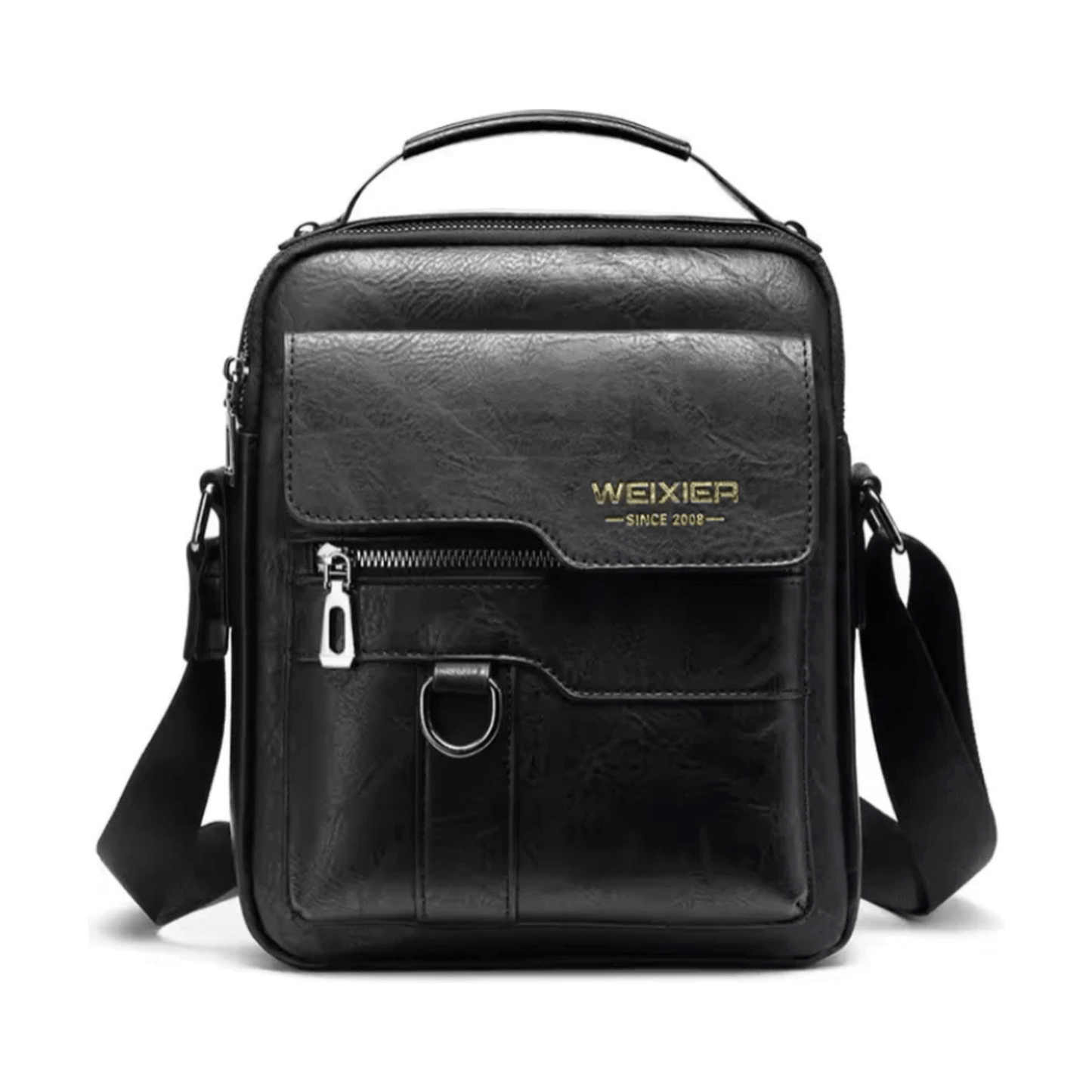 CarryQuest® - Mannen Schoudertas - Reis schoudertas heren - Stijlvol en Functionee - Zwart