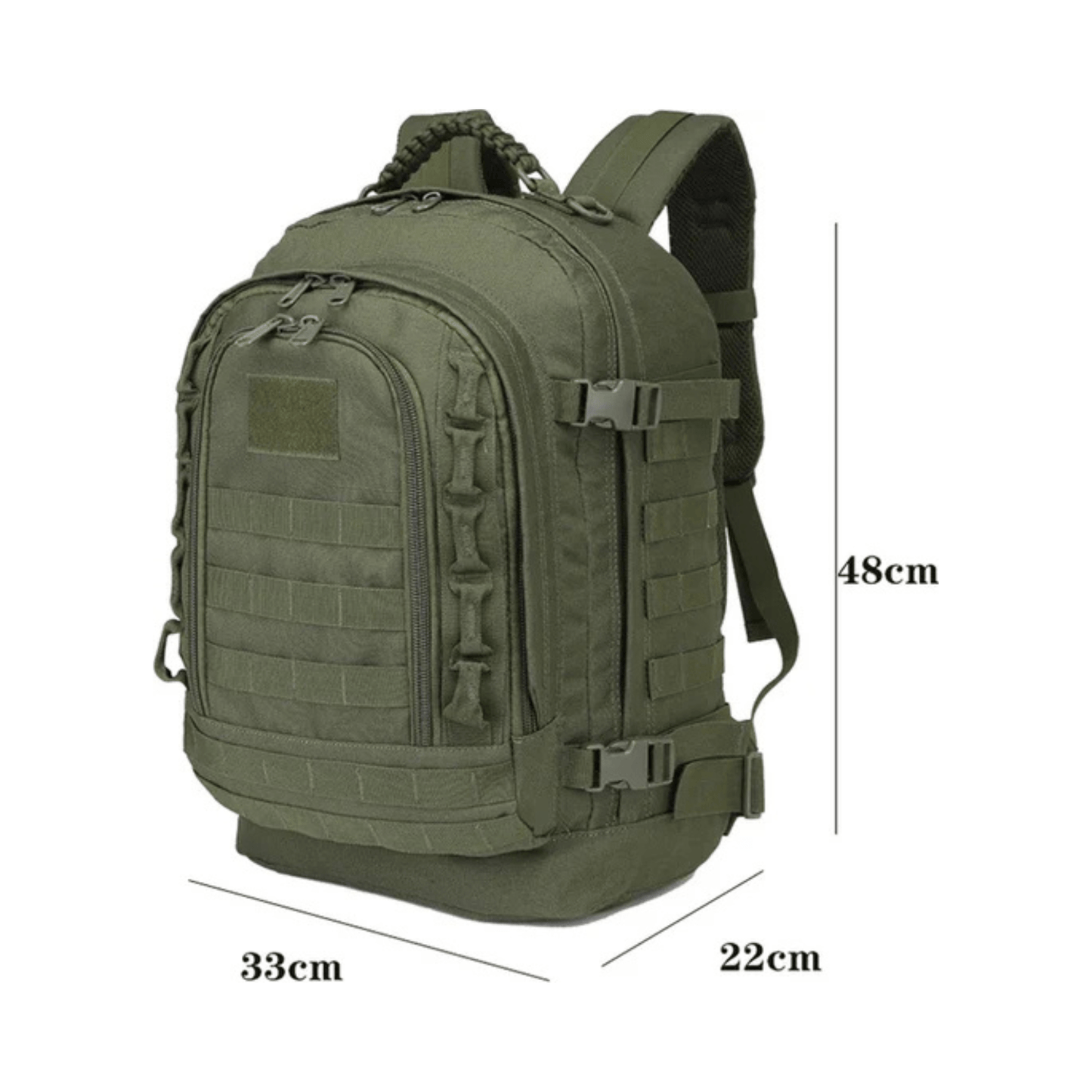 CarryQuest® - Molle - systeem - Schooltas - School Rugzak - Outdoor - Avontuur - Groen