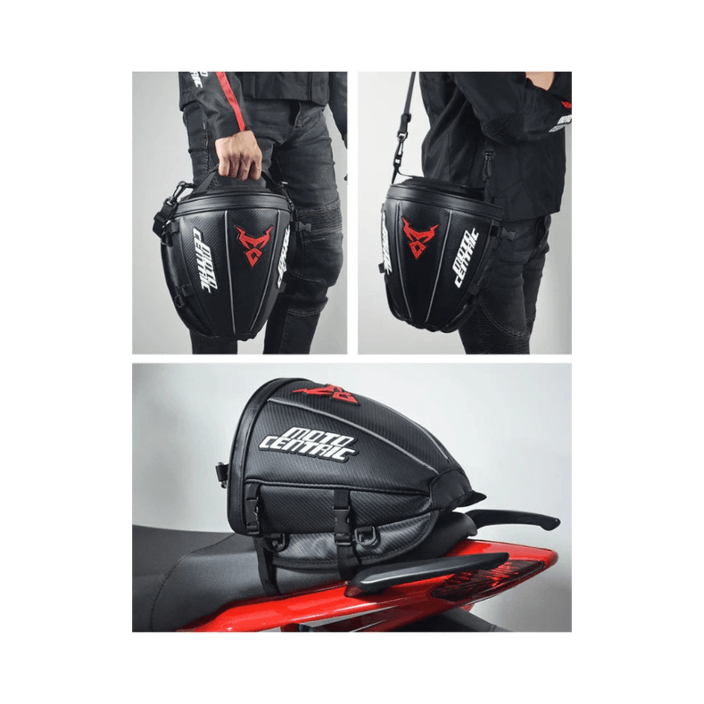 CarryQuest® - Motor Rugzak - Zadeltas Motor - Motorfiets Rugzak - Motorrugzak - 15L Inhoud - Blauw
