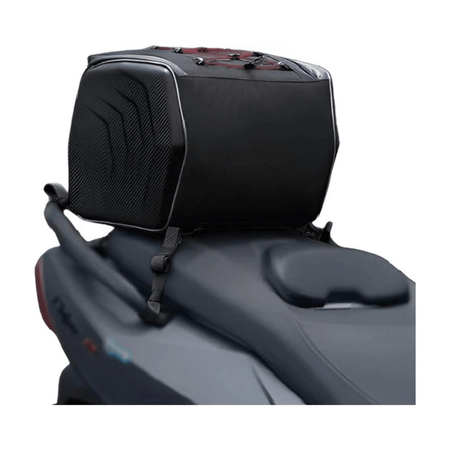 CarryQuest® - Motor Rugzak - Zadeltas Motor - Motorrugzak - 25L Capaciteit + Reflecterende Strips - Rood