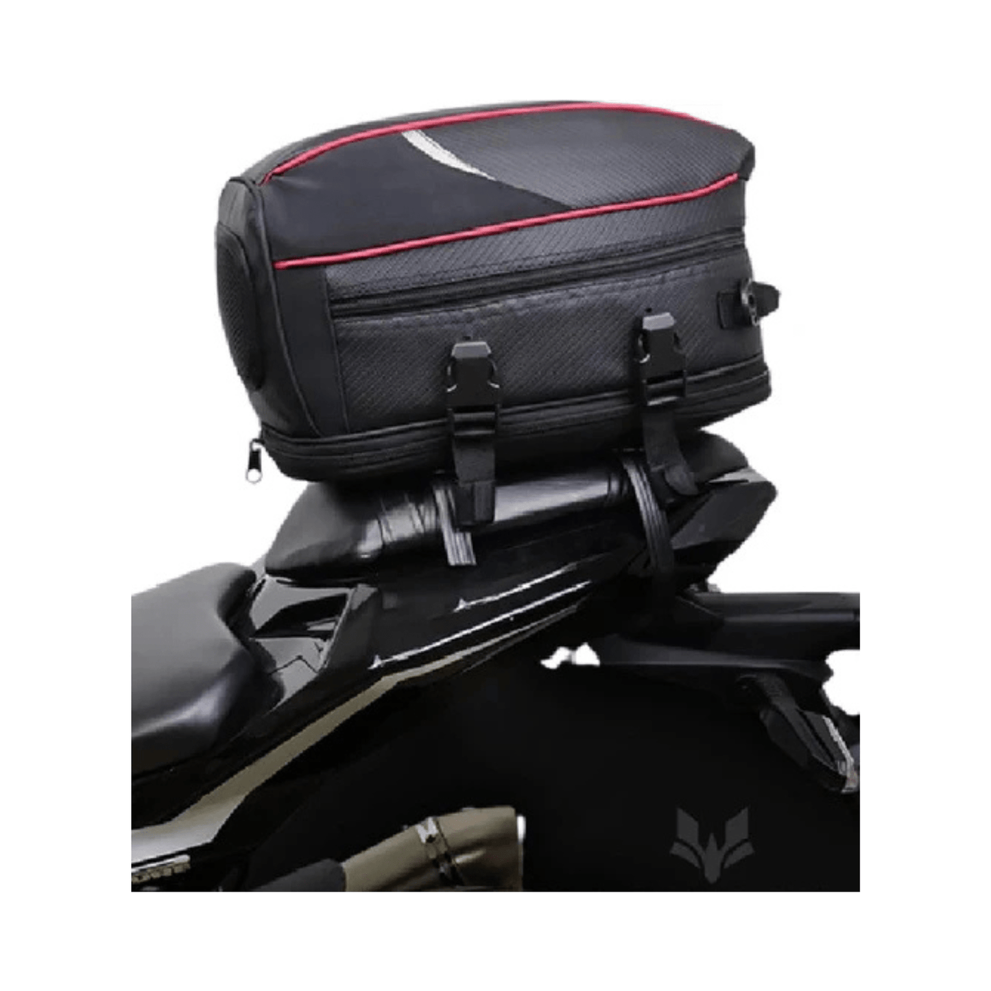 CarryQuest® - Motor Rugzak - Zadeltas Motor - Motorrugzak - Lichtgewicht & Uitbreidbaar - Rood