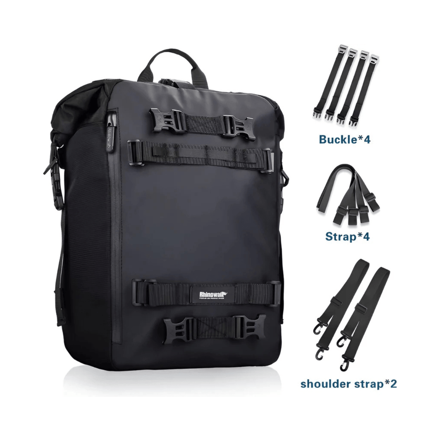 CarryQuest® - Motor Rugzak - Zadeltas Motor - Multifunctionele 20L Waterdichte - Lichtgewicht - Zwart