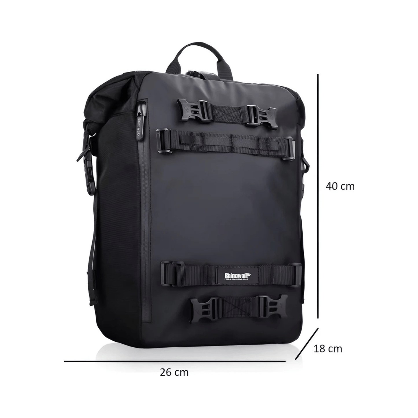 CarryQuest® - Motor Rugzak - Zadeltas Motor - Multifunctionele 20L Waterdichte - Lichtgewicht - Zwart