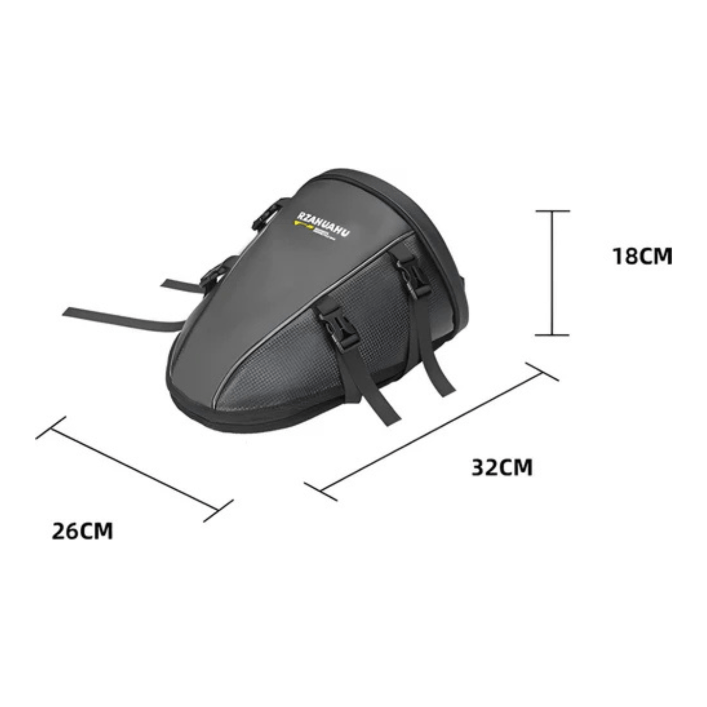 CarryQuest® - Motor Rugzak - Zadeltas Motor - Uitbreidbaar van 7 tot 13 Liter - Comfortabel Draaggemak - Zwart