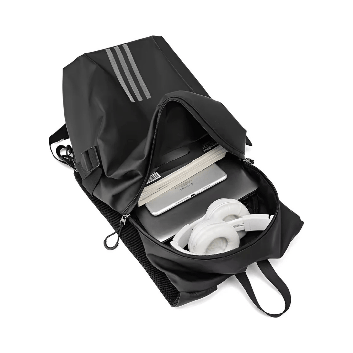 CarryQuest® - Motor Rugzak - Zwarte Motorhelm Rugzak - Motorrugzak - Slechts 0.6 kg - Zwart