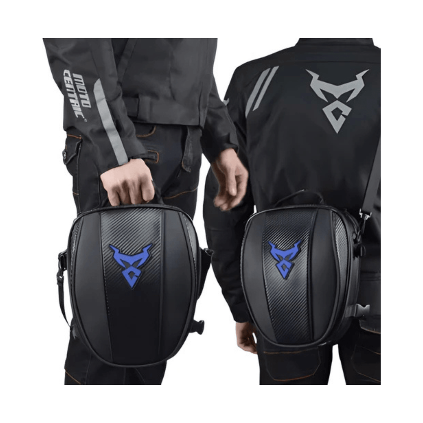 CarryQuest® - Motor Tanktas en Zadeltas in 1 - Motor Zadeltas - 11,5L Voor + 15L Achter - Groen